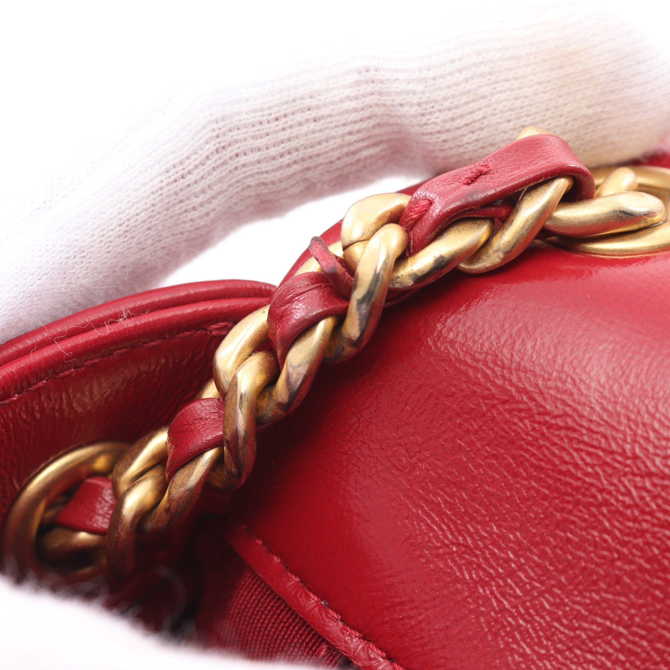 Chanel Chanel Matelasse Chain Shoulder Bag Leather Red Gold Hardware Size ONE SIZE - 6 Thumbnail