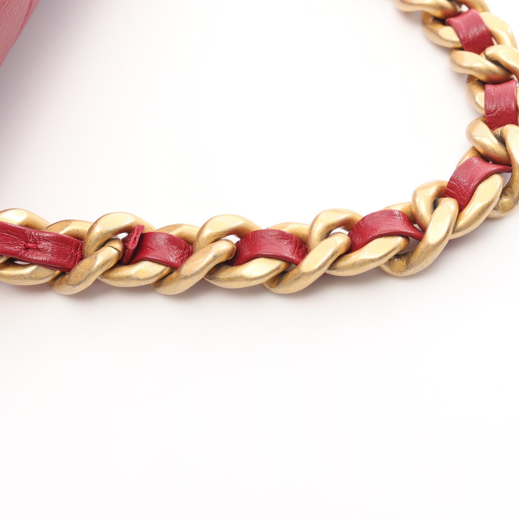 Chanel Chanel Matelasse Chain Shoulder Bag Leather Red Gold Hardware Size ONE SIZE - 7 Thumbnail