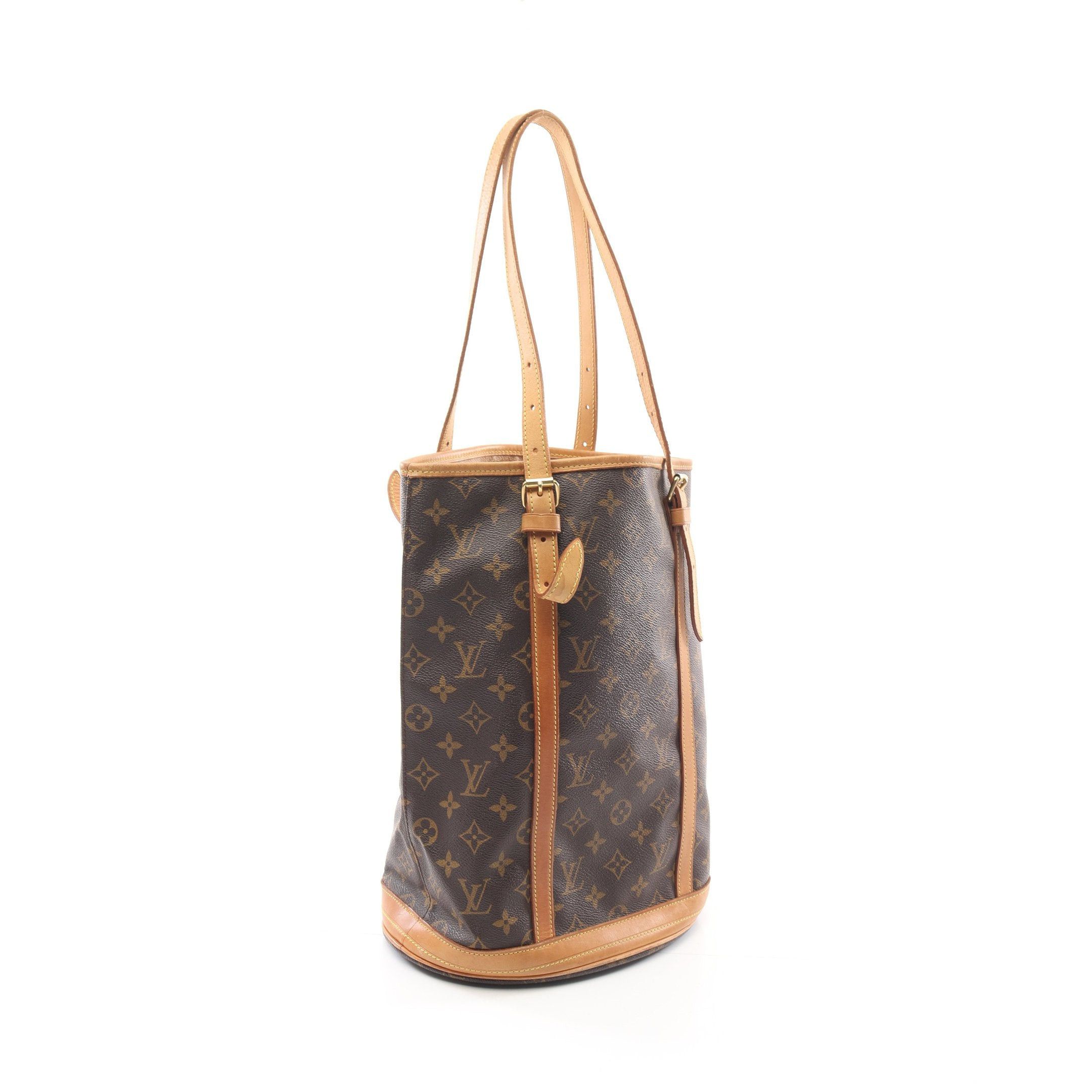 Louis Vuitton Louis Vuitton Bucket Gm Monogram Shoulder Bag Leather Brown Size ONE SIZE - 2 Thumbnail