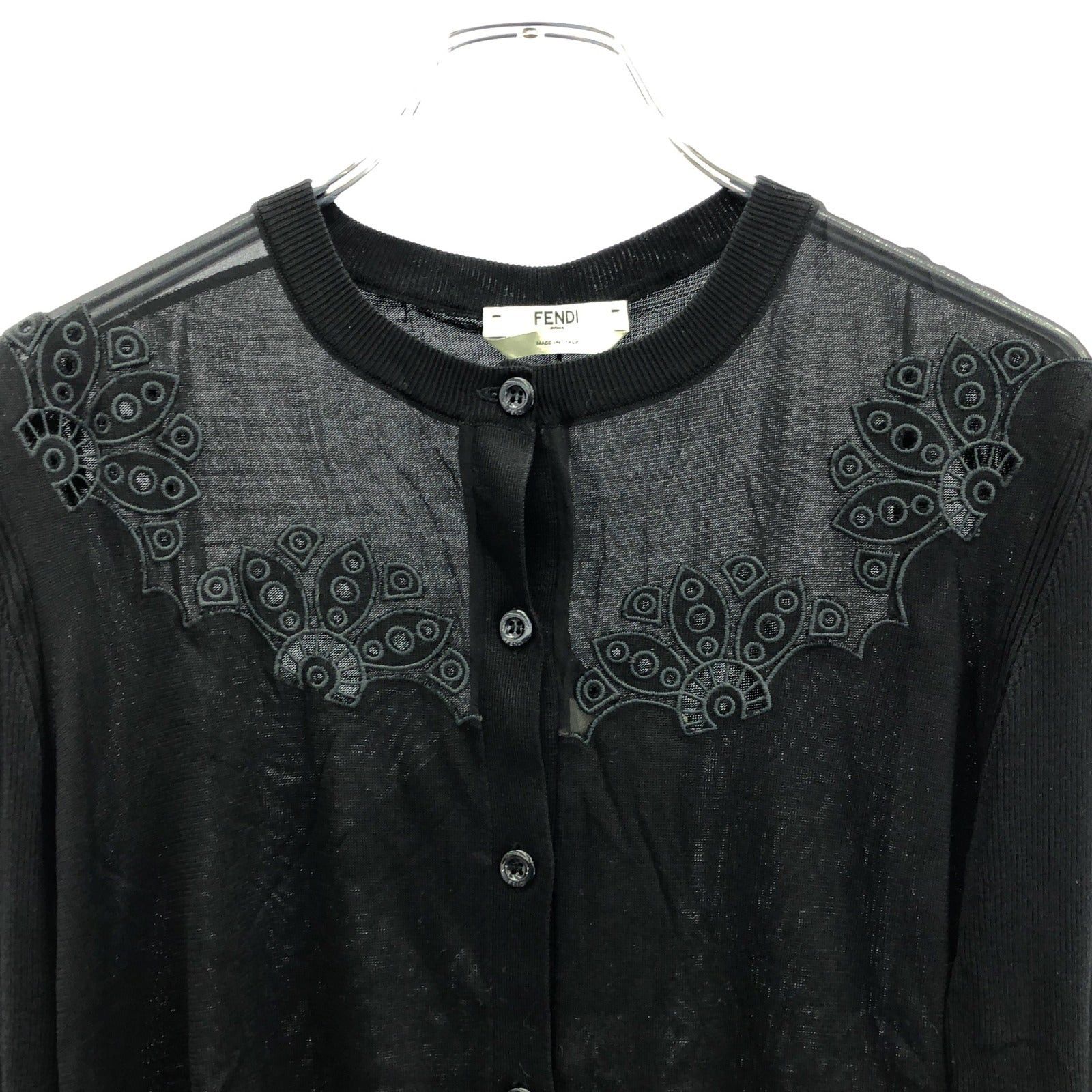 Fendi Fendi Cardigan Silk Black Size ONE SIZE - 3 Thumbnail