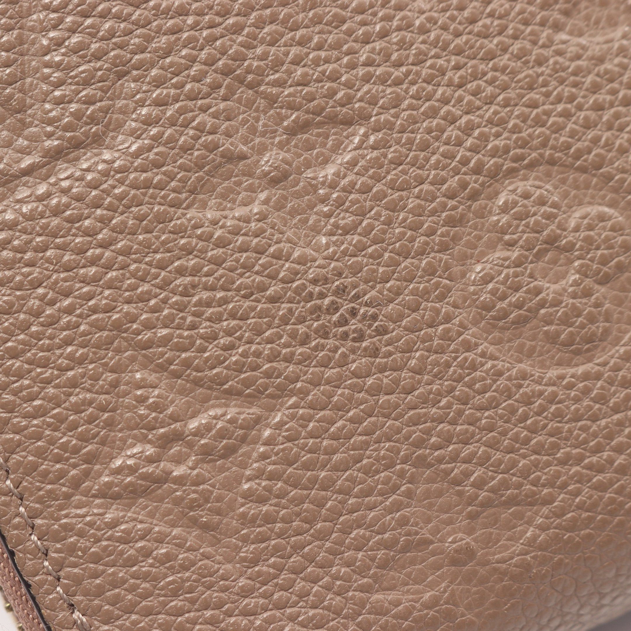 Louis Vuitton Louis Vuitton Zippy Wallet Monogram Empreinte Tourterelle Round Zipper Long Leather Beige Size ONE SIZE - 9 Thumbnail