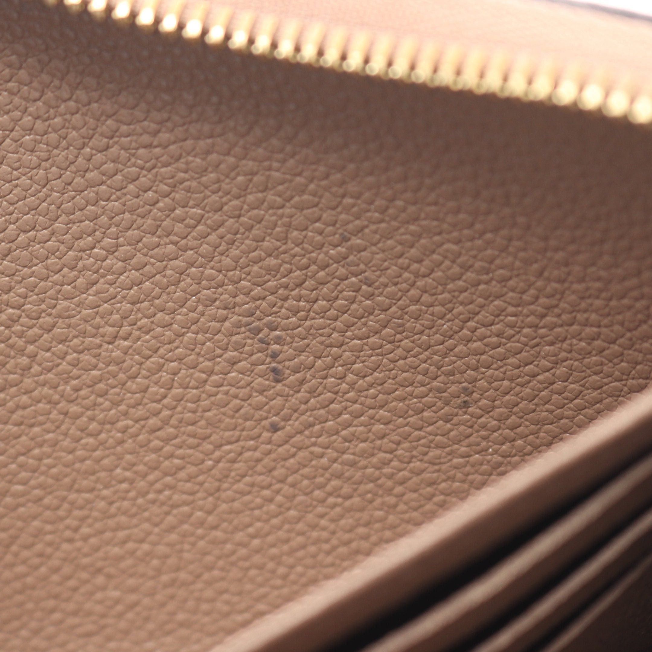Louis Vuitton Louis Vuitton Zippy Wallet Monogram Empreinte Tourterelle Round Zipper Long Leather Beige Size ONE SIZE - 6 Thumbnail