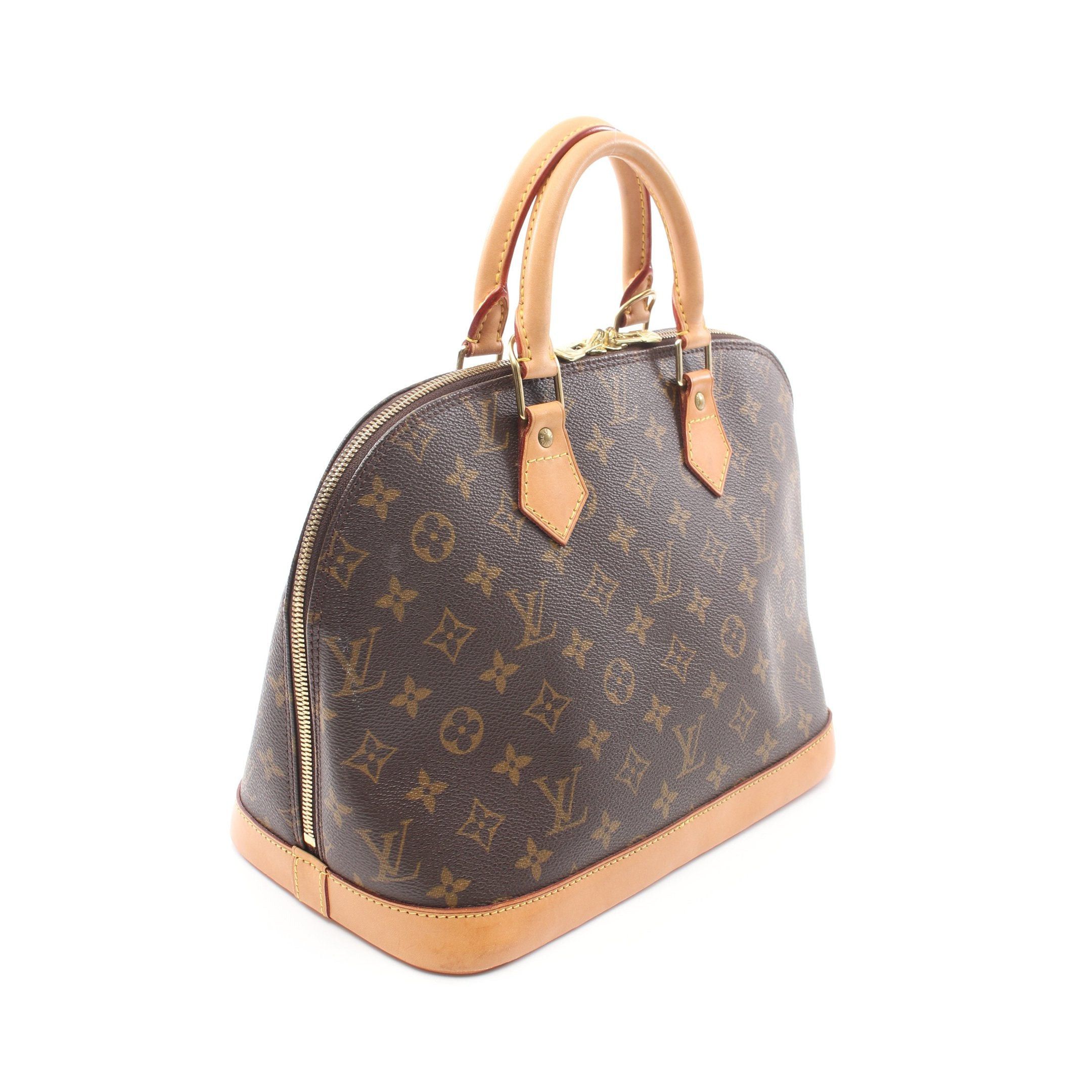 Louis Vuitton Louis Vuitton Alma Pm Monogram Handbag Leather Brown Size ONE SIZE - 2 Thumbnail