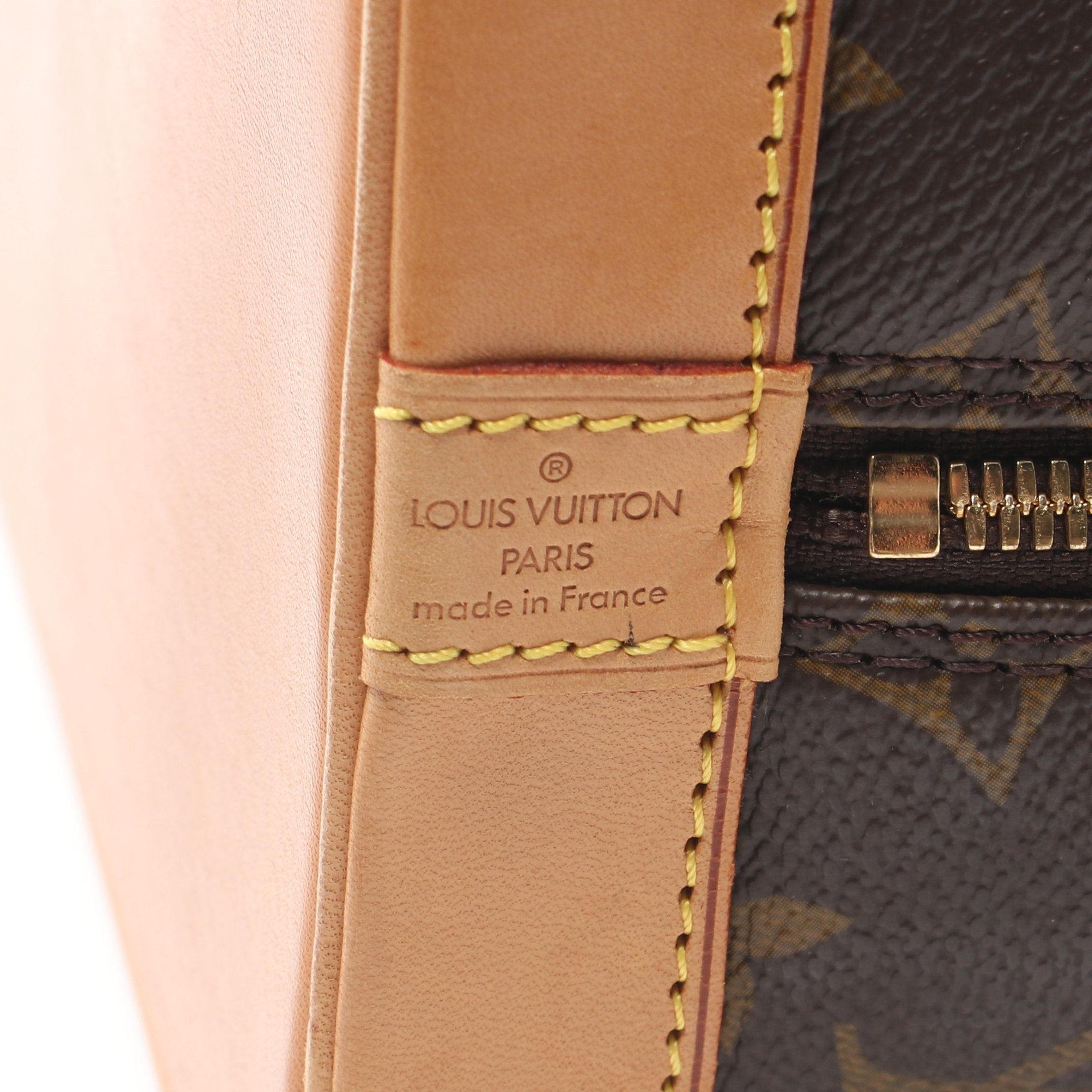 Louis Vuitton Louis Vuitton Alma Pm Monogram Handbag Leather Brown Size ONE SIZE - 4 Thumbnail