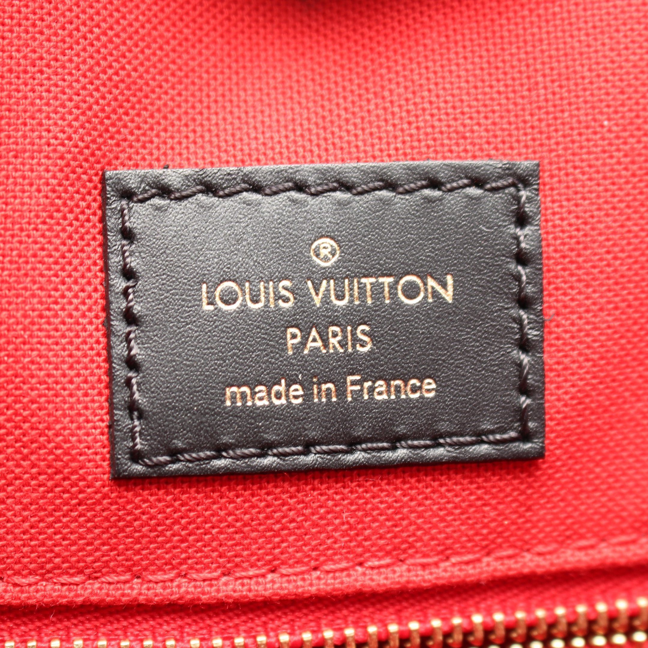 Louis Vuitton Louis Vuitton On-The-Go Mm Monogram Giant Reverse Shoulder Bag Tote Leather Brown Beige Size ONE SIZE - 4 Thumbnail