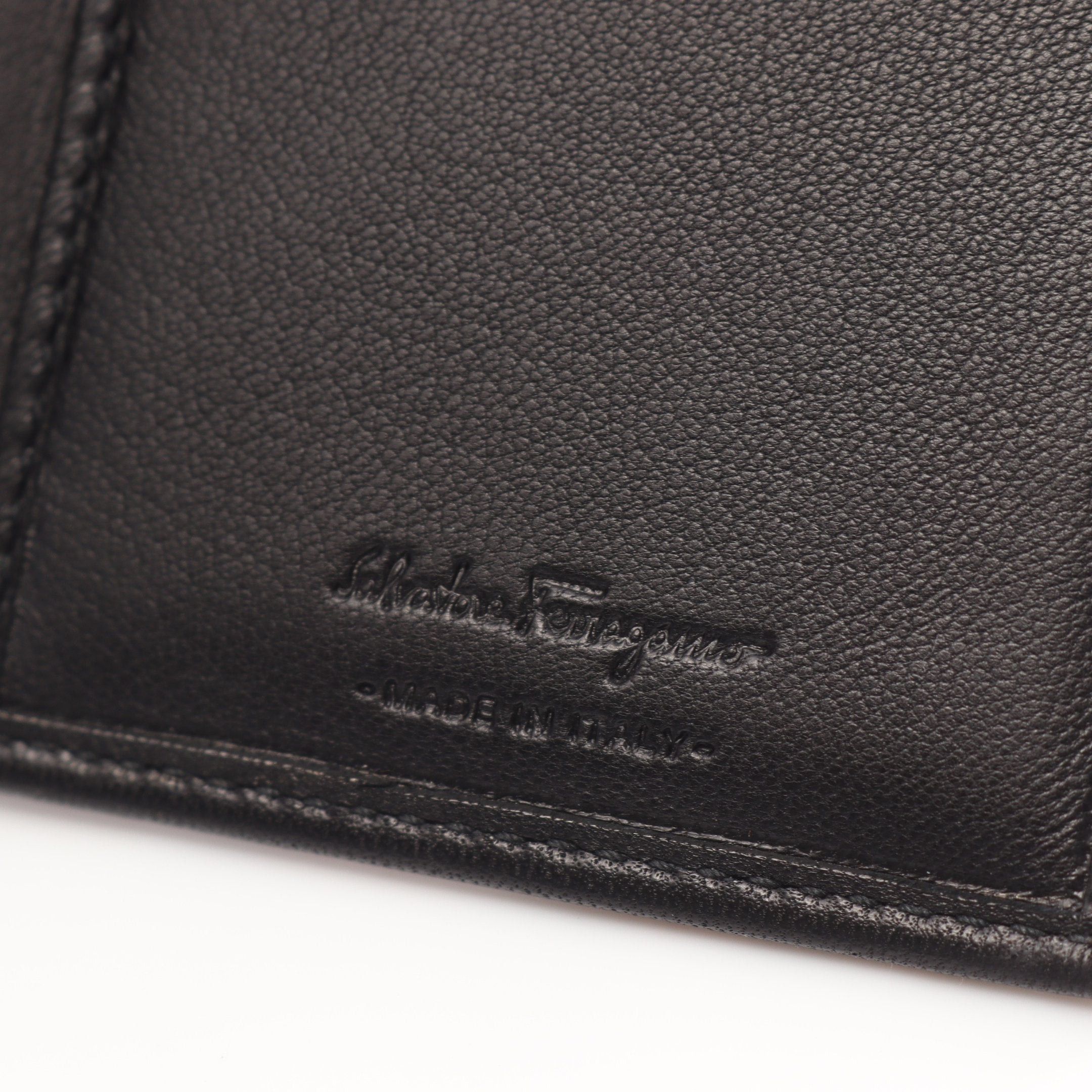 Salvatore Ferragamo Salvatore Ferragamo Bi-Fold Long Wallet Leather Black Logo Size ONE SIZE - 4 Thumbnail