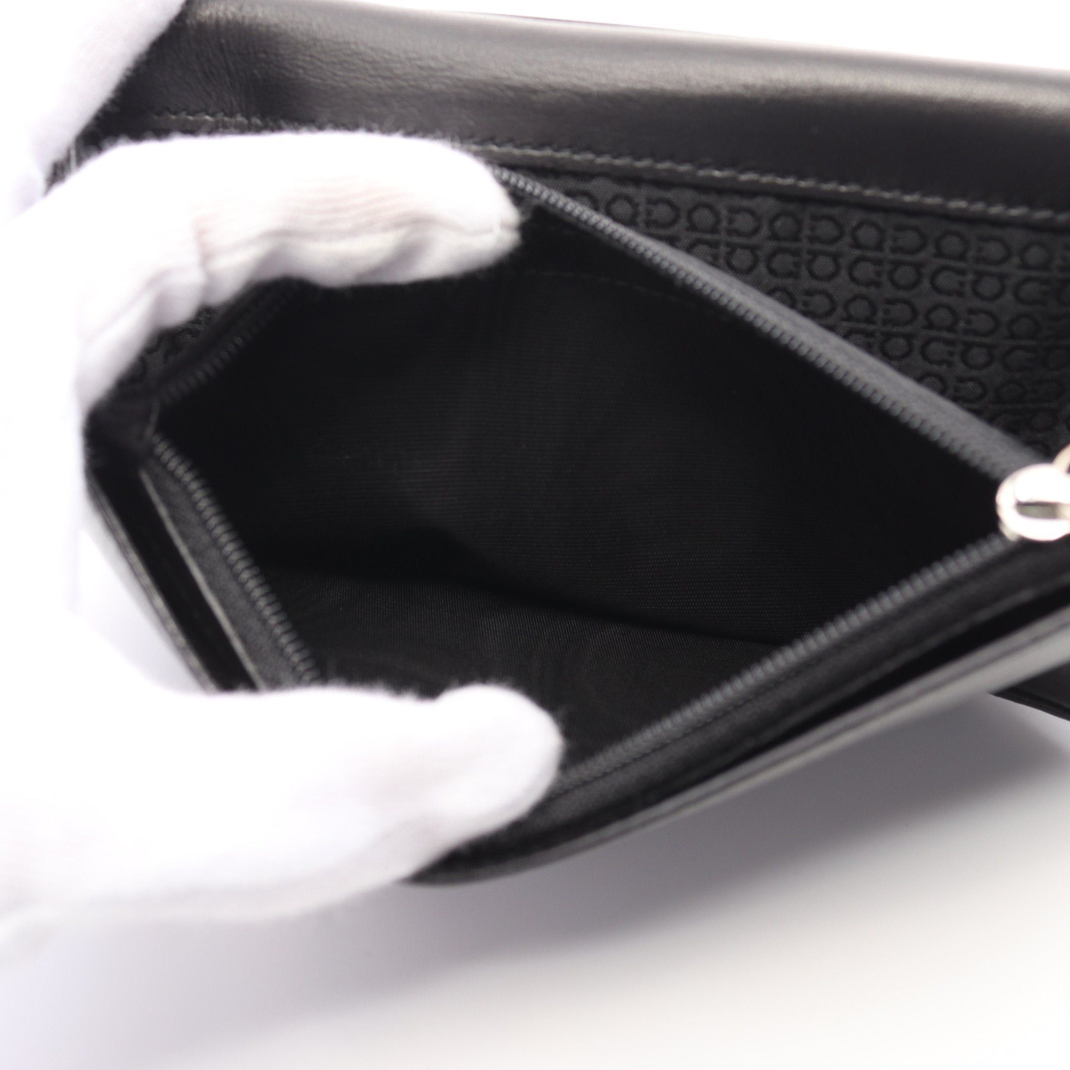 Salvatore Ferragamo Salvatore Ferragamo Bi-Fold Long Wallet Leather Black Logo Size ONE SIZE - 7 Thumbnail