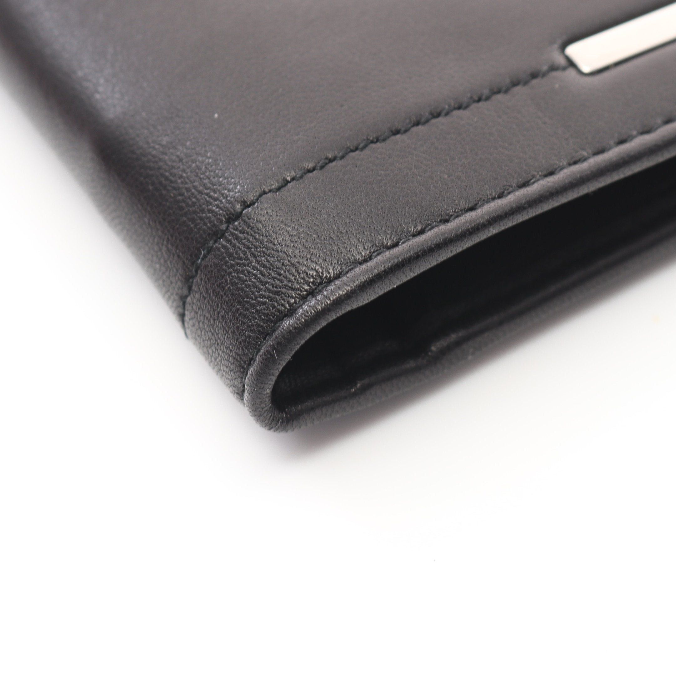 Salvatore Ferragamo Salvatore Ferragamo Bi-Fold Long Wallet Leather Black Logo Size ONE SIZE - 6 Thumbnail