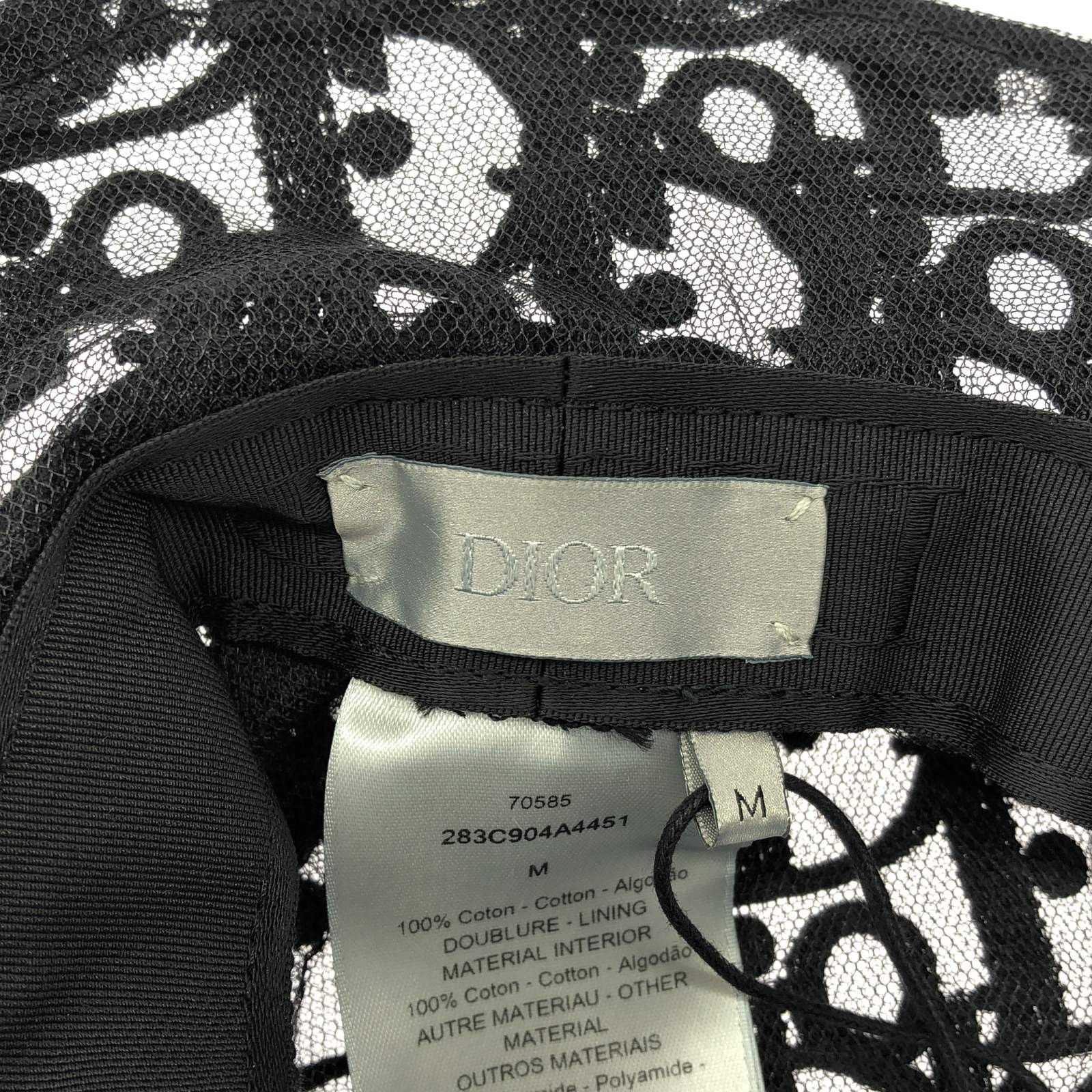 Dior Dior Hat Cotton Black Size ONE SIZE - 5 Thumbnail