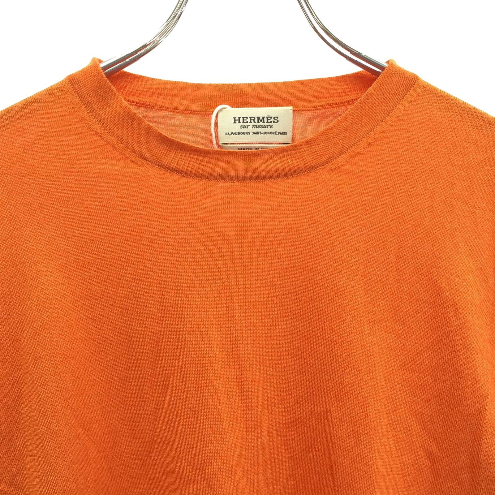 Hermes Hermes Knit Cashmere Silk 20Ss Orange Size ONE SIZE - 3 Thumbnail