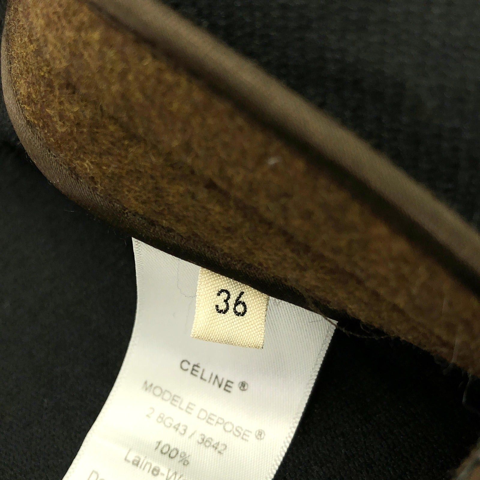 Celine Celine Coat Wool Brown Size ONE SIZE - 6 Thumbnail
