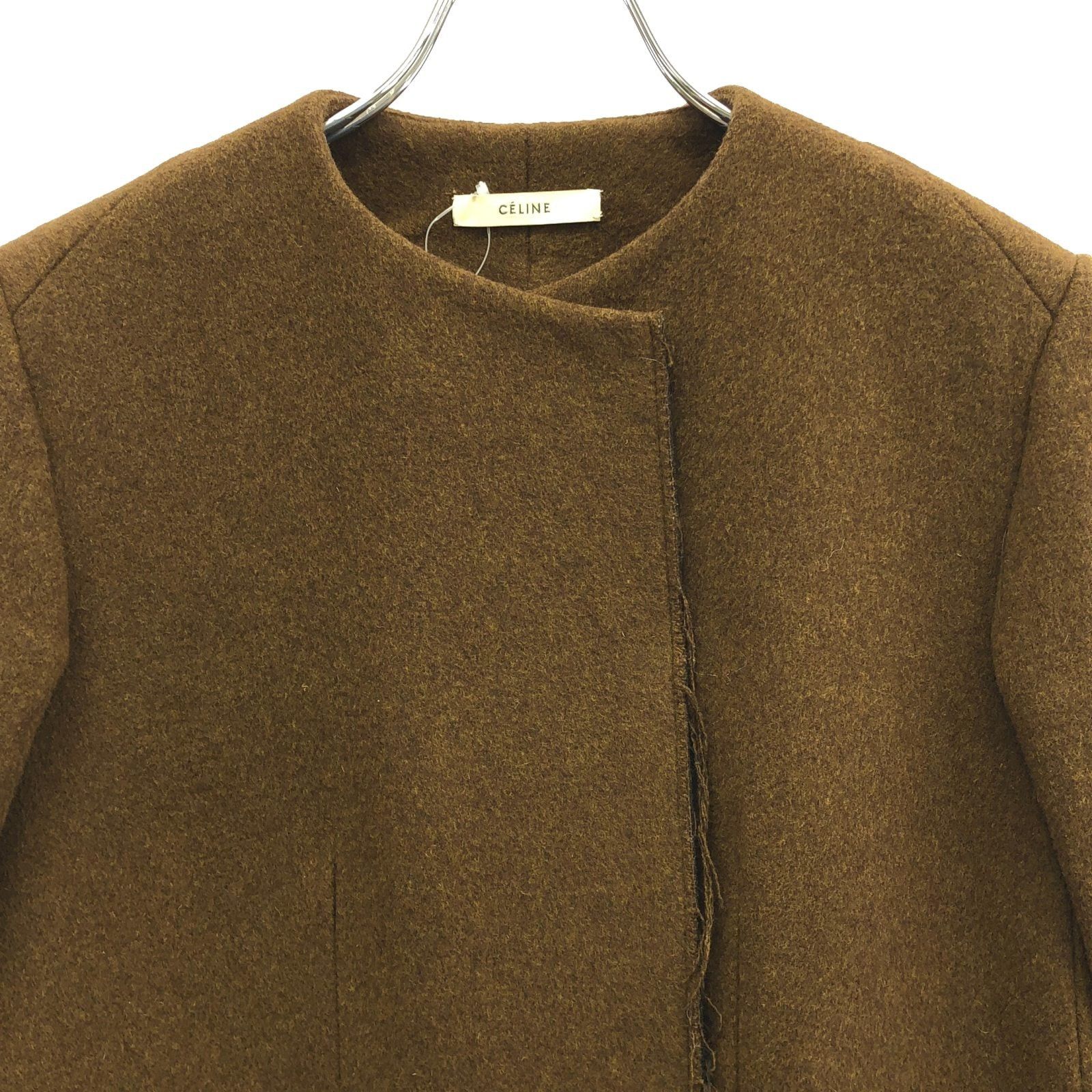 Celine Celine Coat Wool Brown Size ONE SIZE - 3 Thumbnail