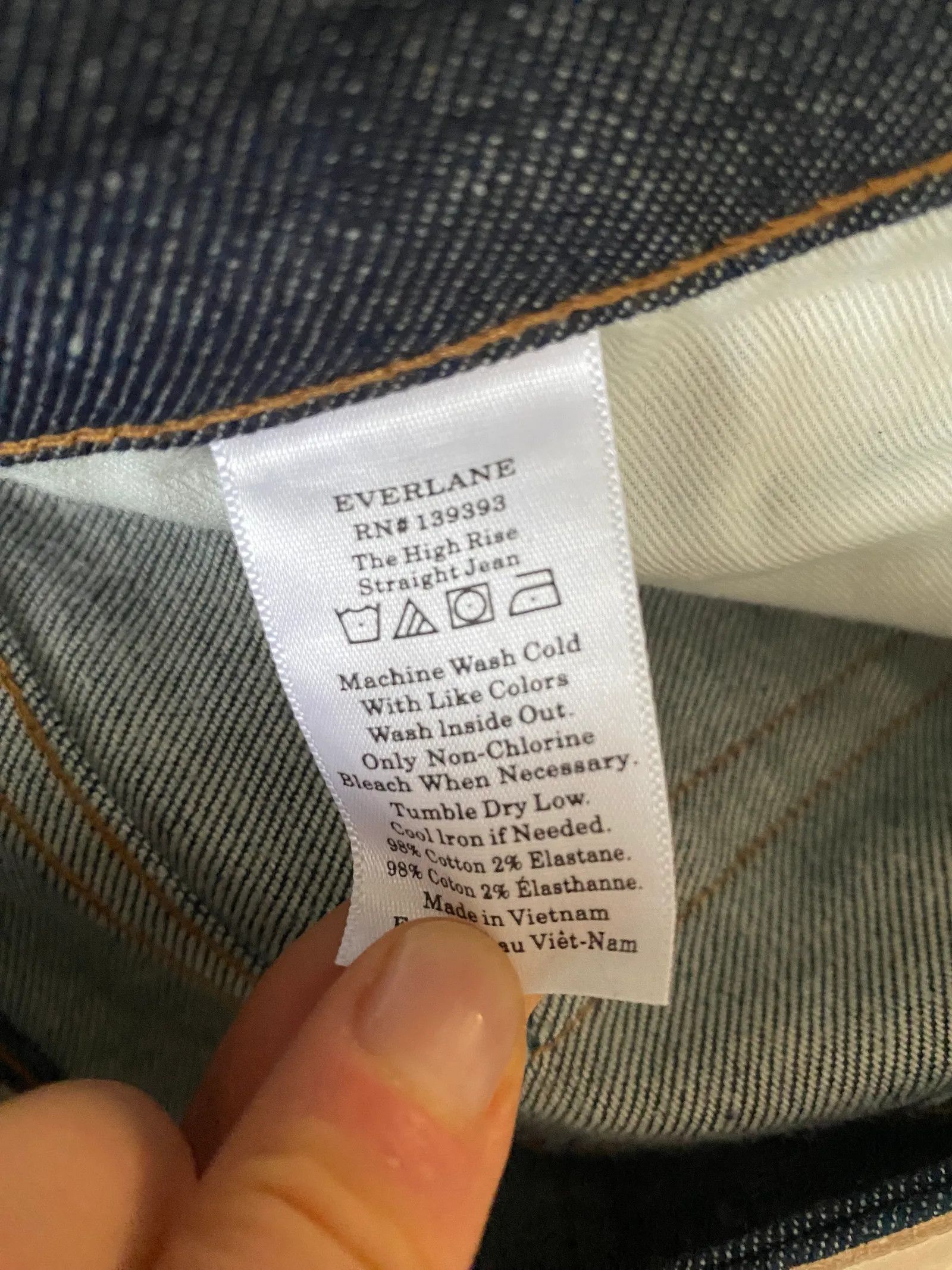 Everlane Everlane The High Rise Straight Jean Jeans Size 25" / US 0 / IT 36 - 5 Thumbnail