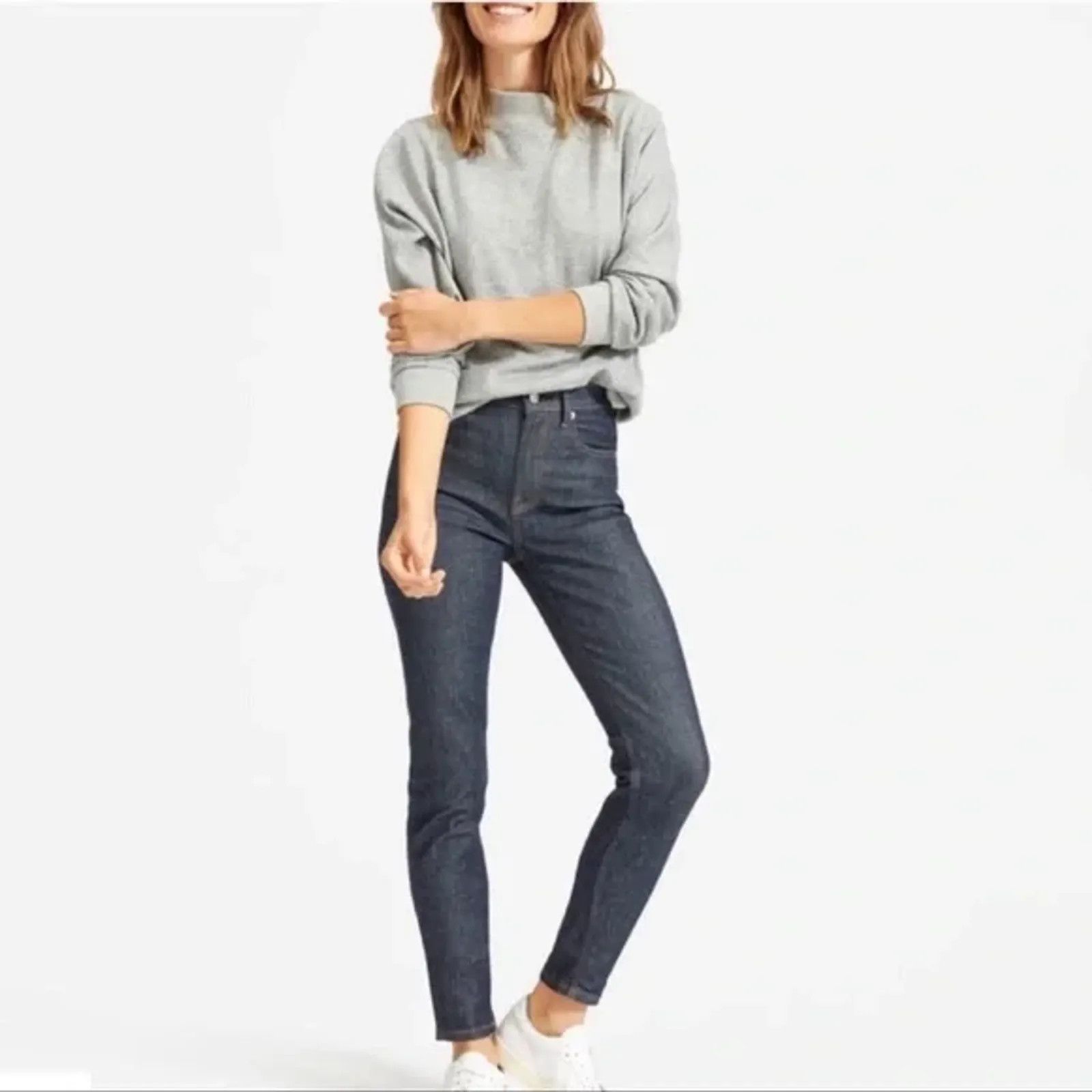 Everlane Everlane The High Rise Straight Jean Jeans Size 25" / US 0 / IT 36 - 2 Thumbnail