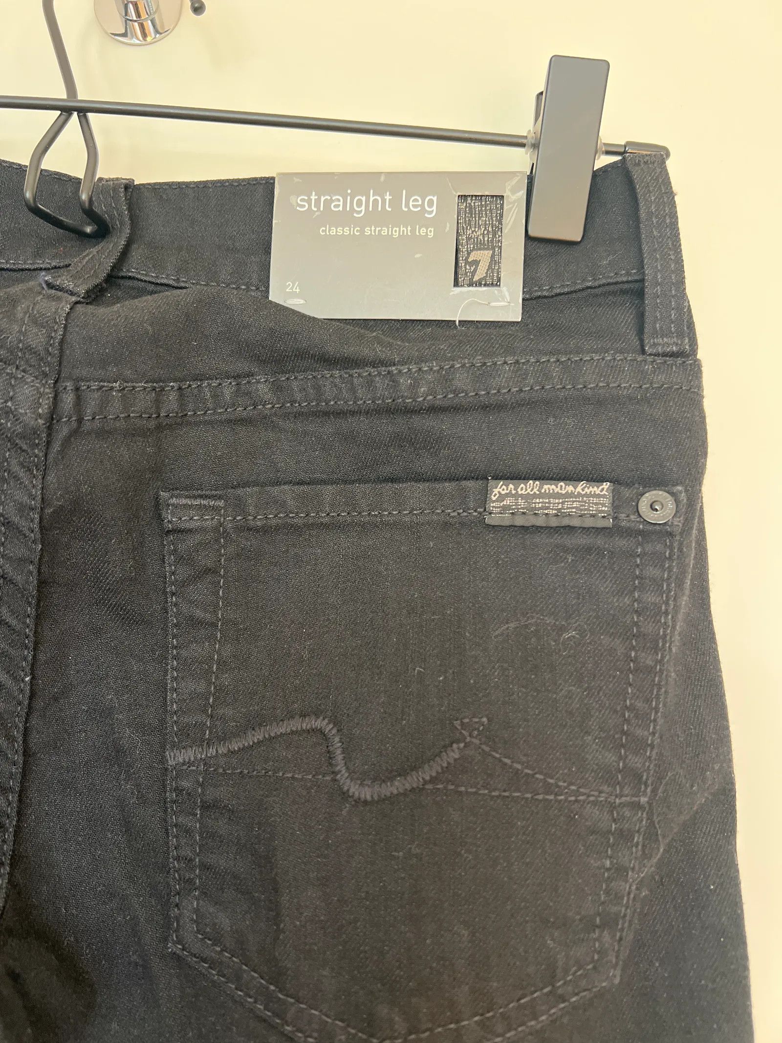 Other Seven for all mankind Straight leg Jeans Size 24" / US 00 / IT 34 - 3 Thumbnail