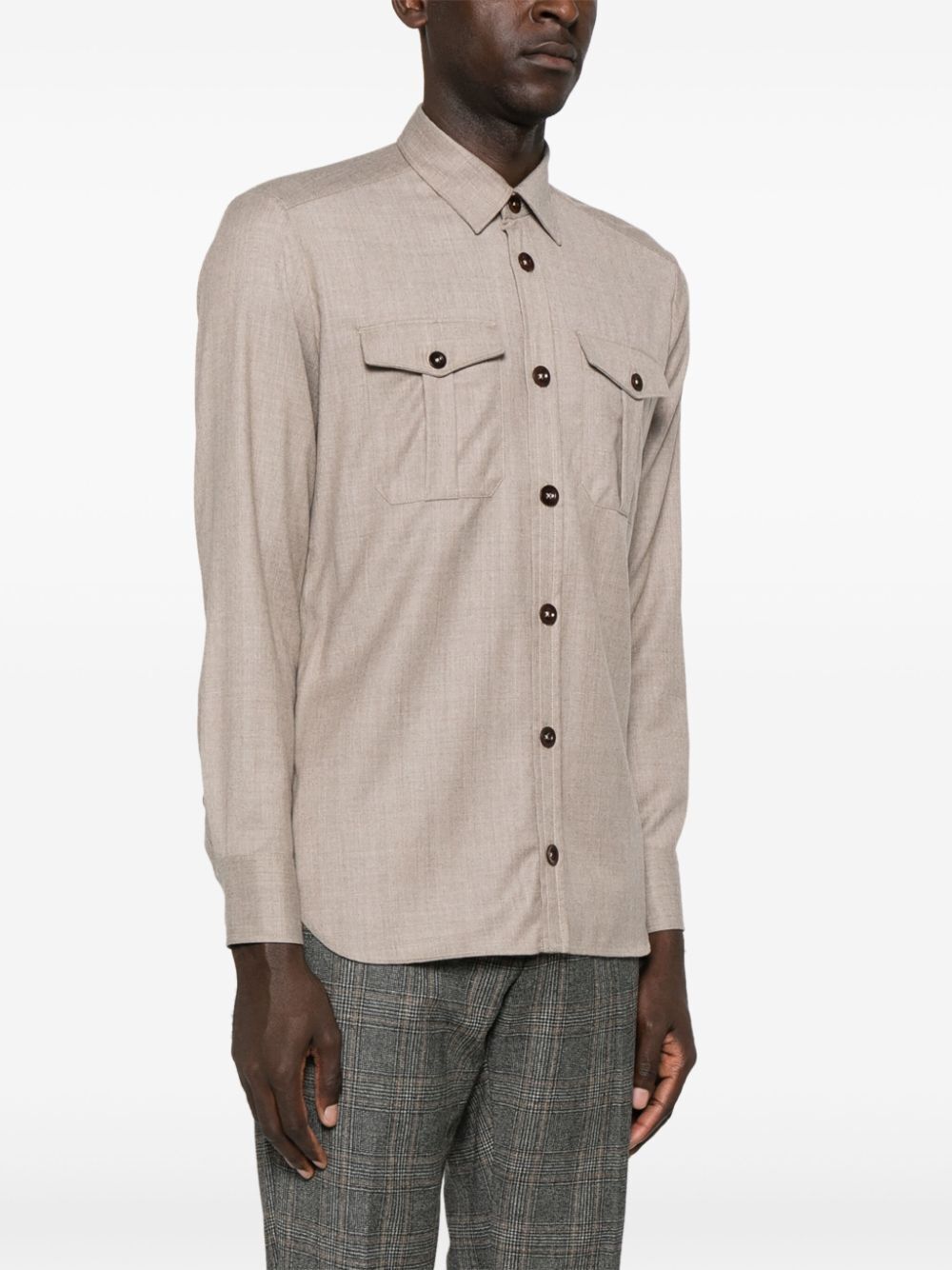 PT Torino MAN SAFARI SHIRT REGULAR FIT Size US XL / EU 56 / 4 - 6 Thumbnail