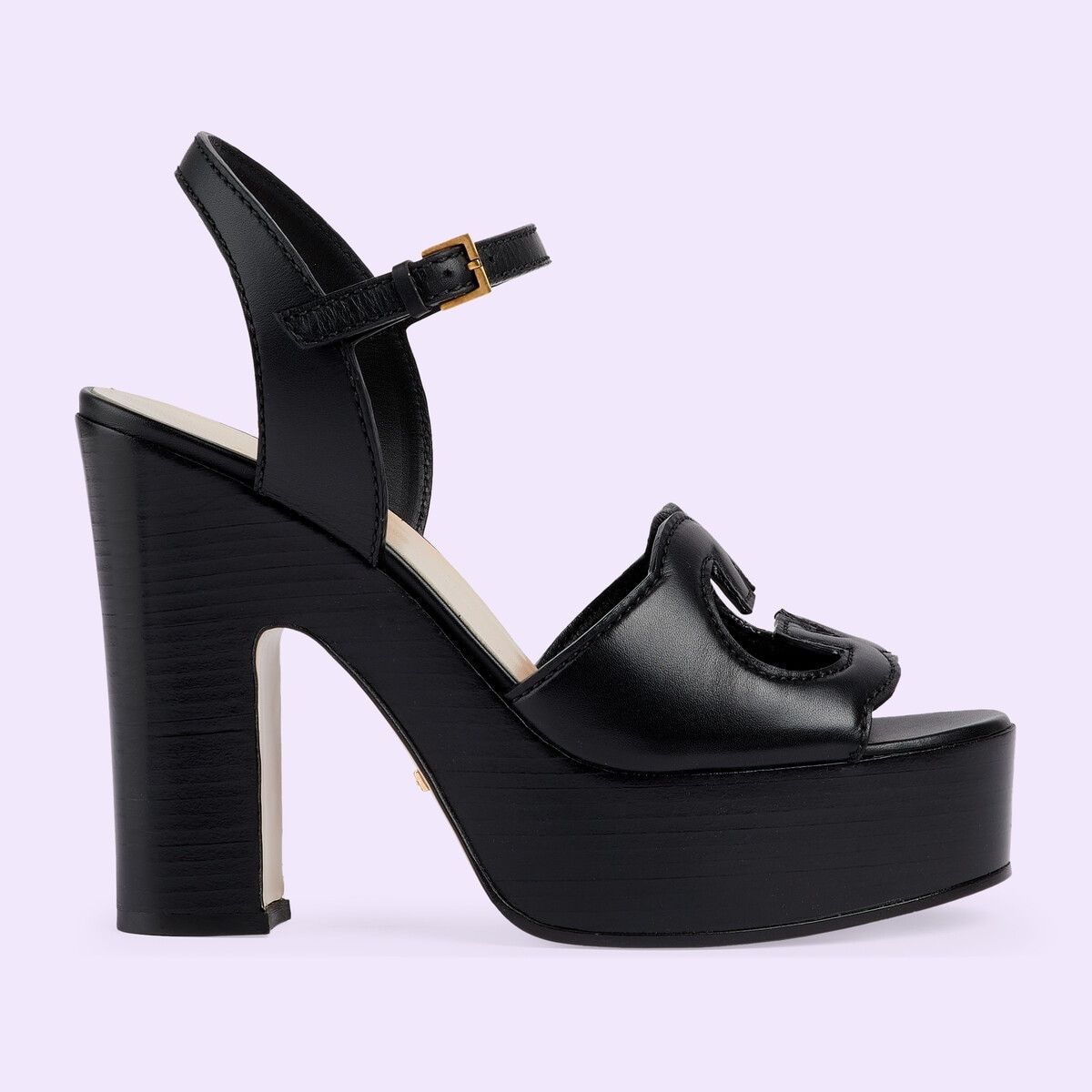 Gucci Interlocking G sandals in black Size US 5.5 / IT 35.5 - 2 Thumbnail