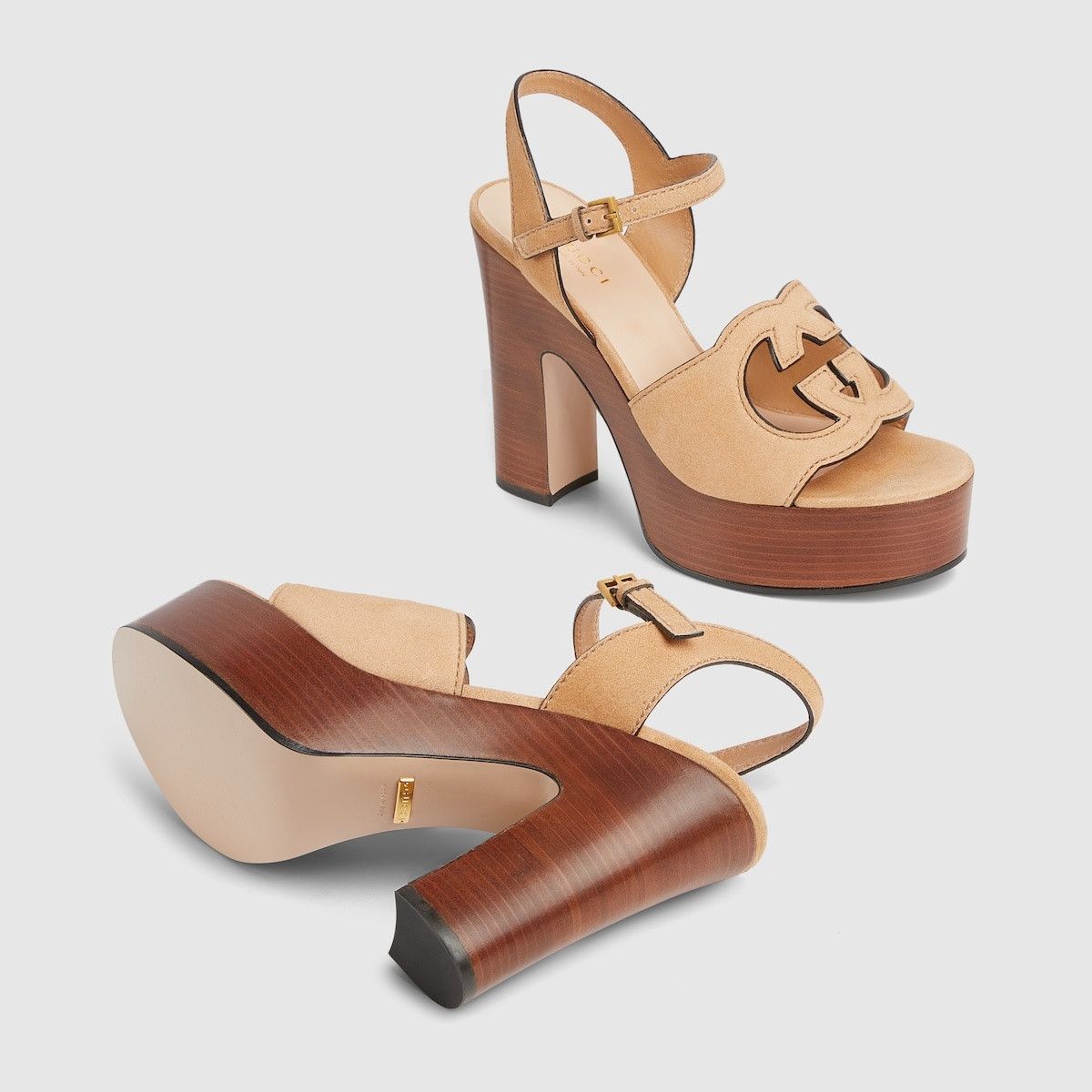 Gucci Interlocking G sandals in brown Size US 9 / IT 39 - 4 Thumbnail