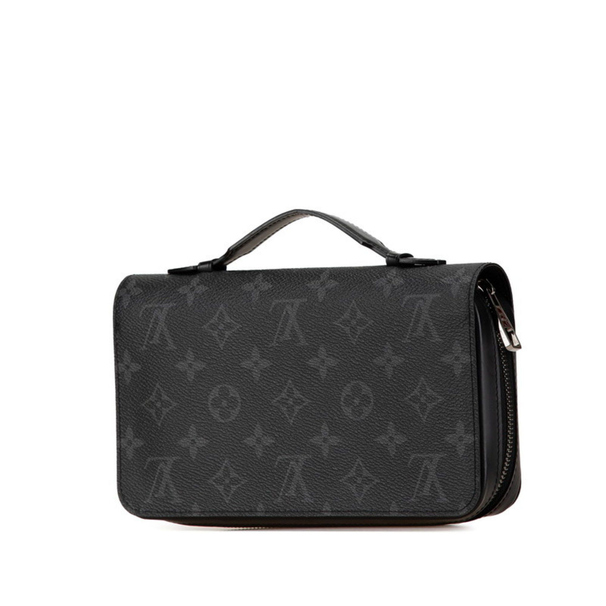 Louis Vuitton Louis Vuitton Monogram Eclipse Zippy XL Round Long Wallet M61698 Black PVC Leather Women's LOUIS VUITTON Size ONE SIZE - 2 Thumbnail