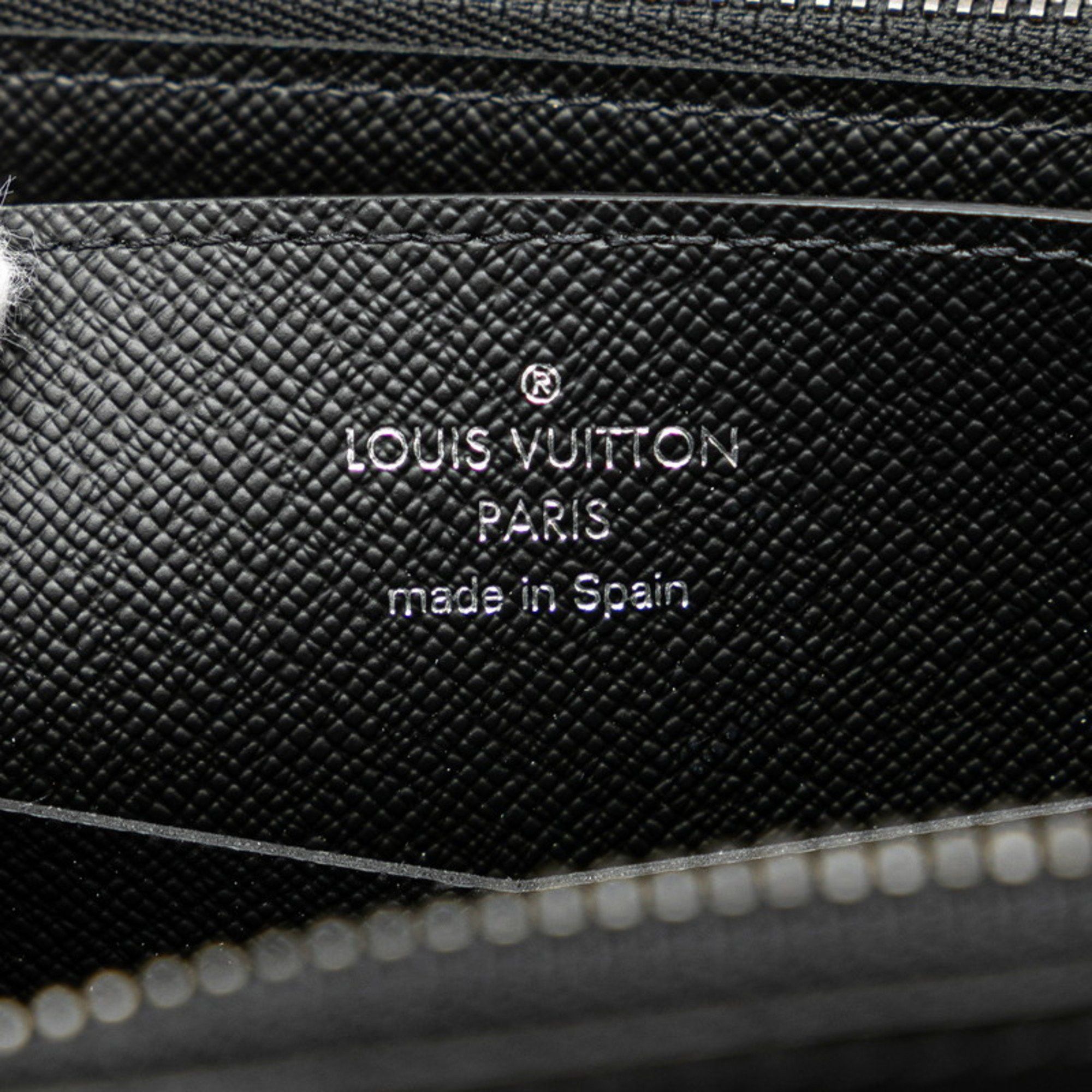 Louis Vuitton Louis Vuitton Monogram Eclipse Zippy XL Round Long Wallet M61698 Black PVC Leather Women's LOUIS VUITTON Size ONE SIZE - 6 Thumbnail
