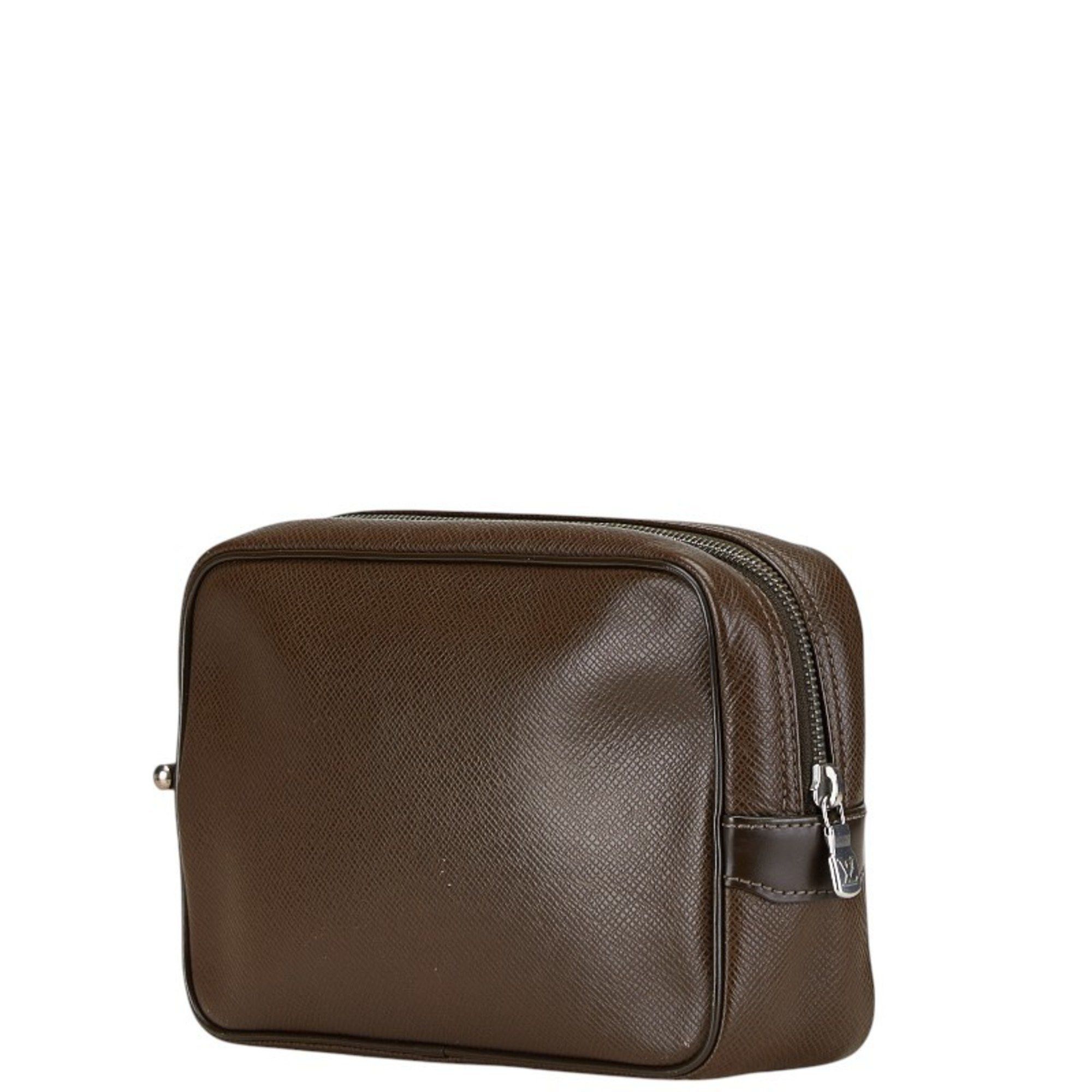 Louis Vuitton Louis Vuitton Taiga Karuga Second Bag Clutch M30818 Brown Leather Men's LOUIS VUITTON Size ONE SIZE - 2 Thumbnail