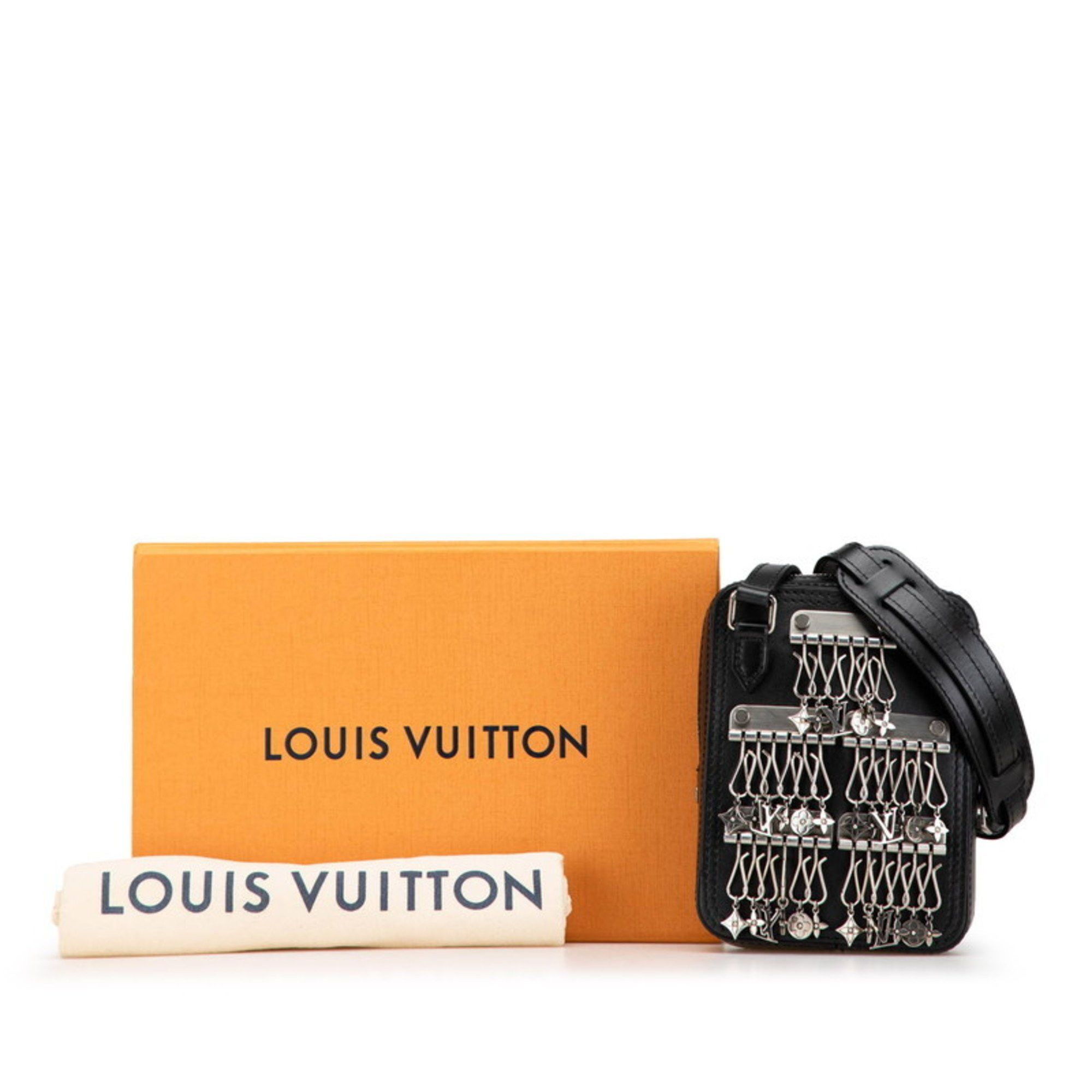 Louis Vuitton Louis Vuitton Danube Shoulder Bag M53975 Black Leather Women's LOUIS VUITTON Size ONE SIZE - 7 Thumbnail