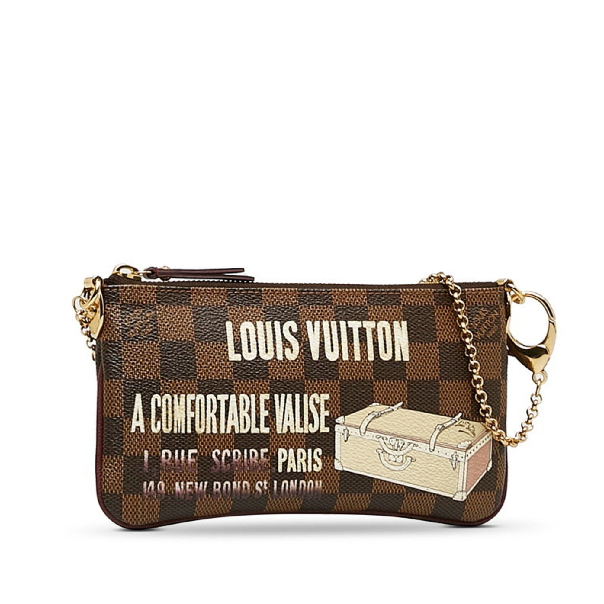 Louis Vuitton Louis Vuitton Pochette Mila MM Chain Pouch N63091 Brown PVC Leather Women's LOUIS VUITTON Size ONE SIZE - 2 Thumbnail