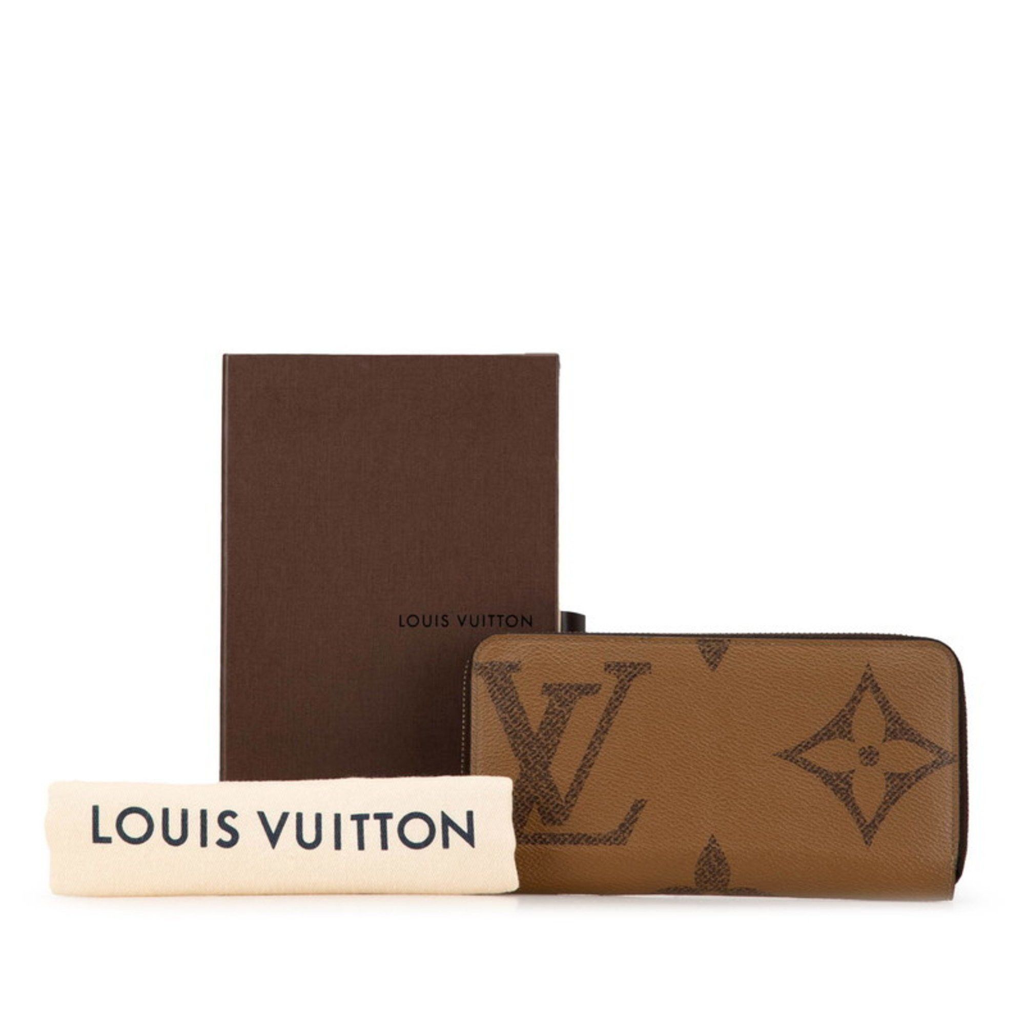 Louis Vuitton Louis Vuitton Monogram Giant Reverse Zippy Wallet Round Long M69353 Brown PVC Leather Women's LOUIS VUITTON Size ONE SIZE - 7 Thumbnail