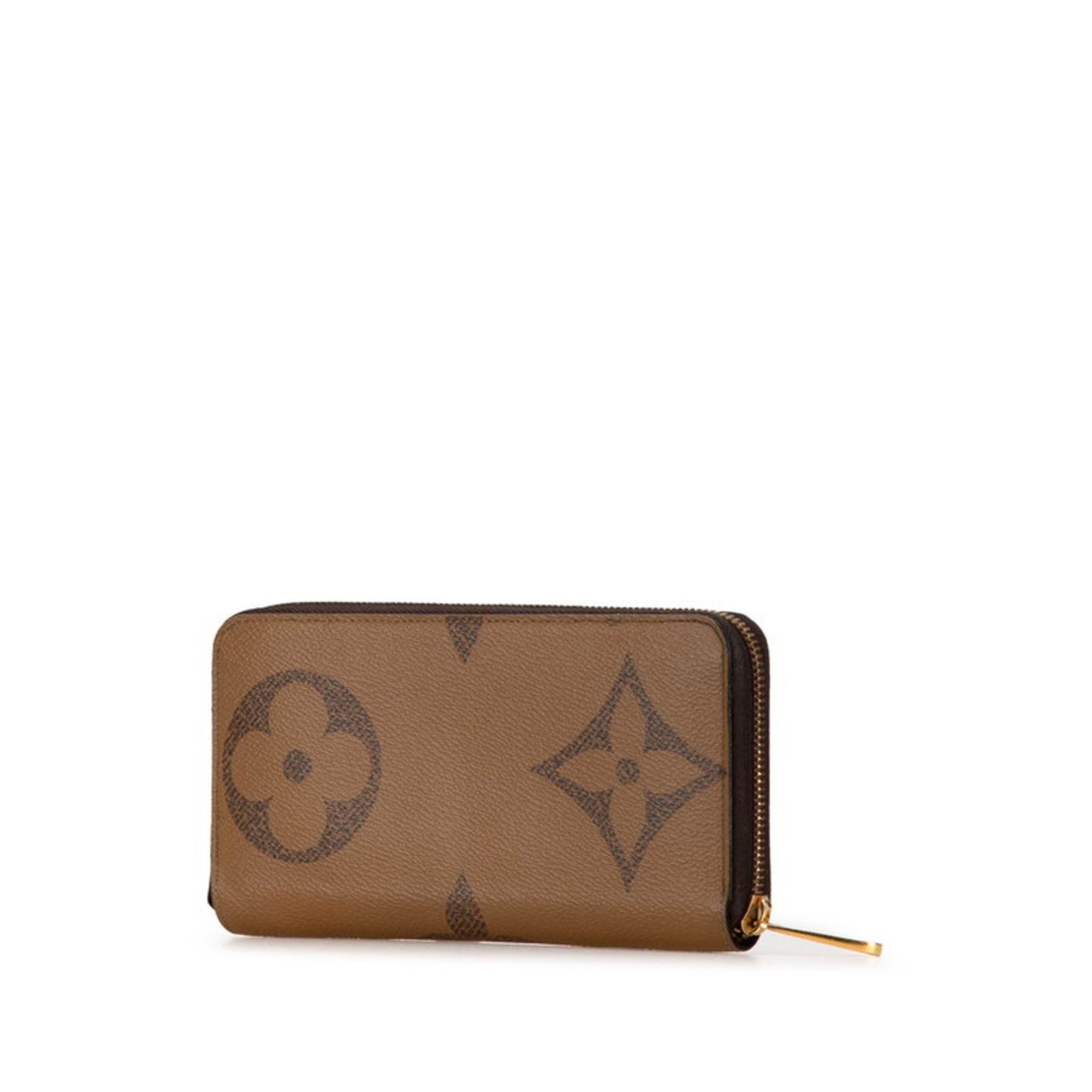 Louis Vuitton Louis Vuitton Monogram Giant Reverse Zippy Wallet Round Long M69353 Brown PVC Leather Women's LOUIS VUITTON Size ONE SIZE - 2 Thumbnail