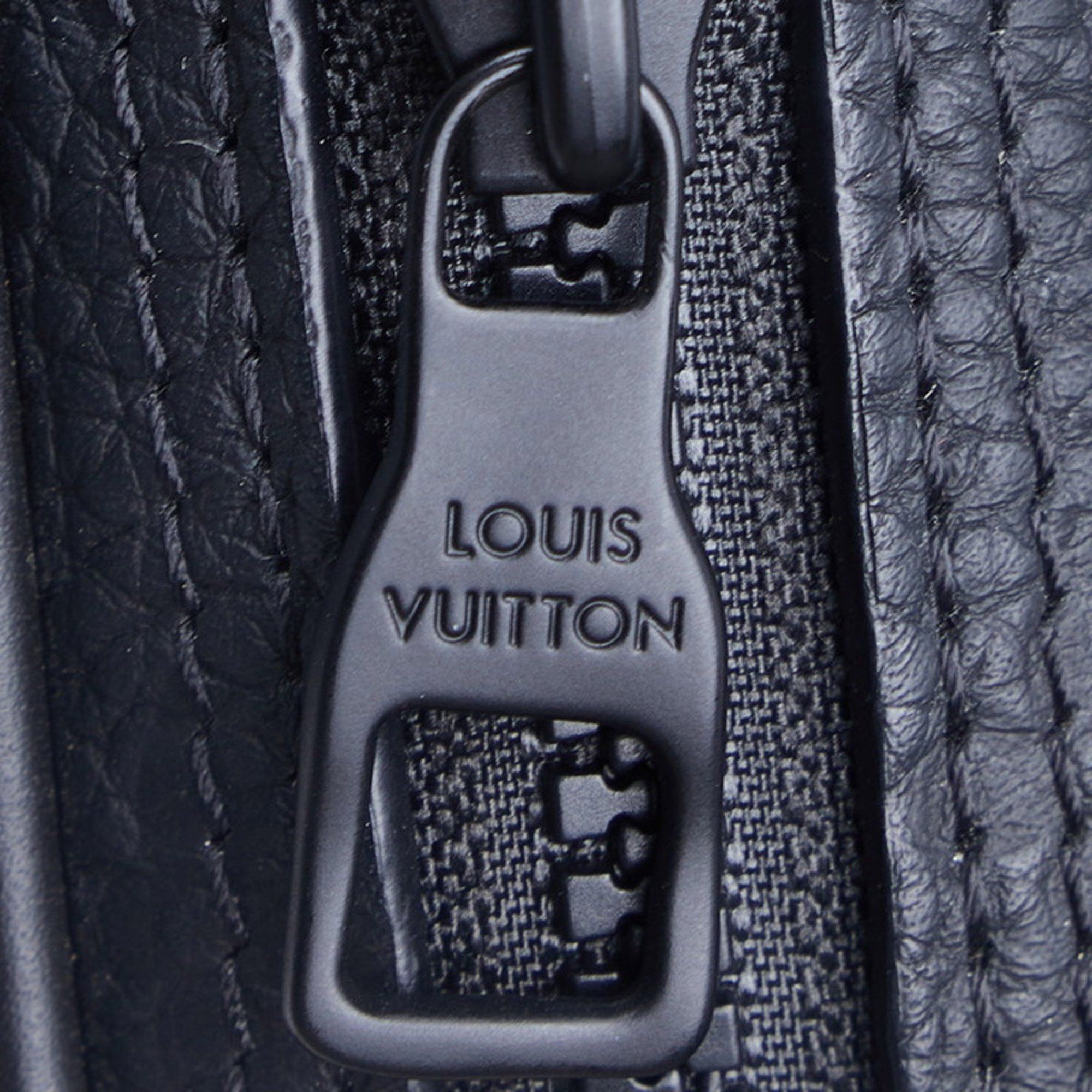 Louis Vuitton Louis Vuitton Monogram Taurillon Utility Side Bag Shoulder Body M53298 Noir Black Leather Men's LOUIS VUITTON Size ONE SIZE - 8 Thumbnail