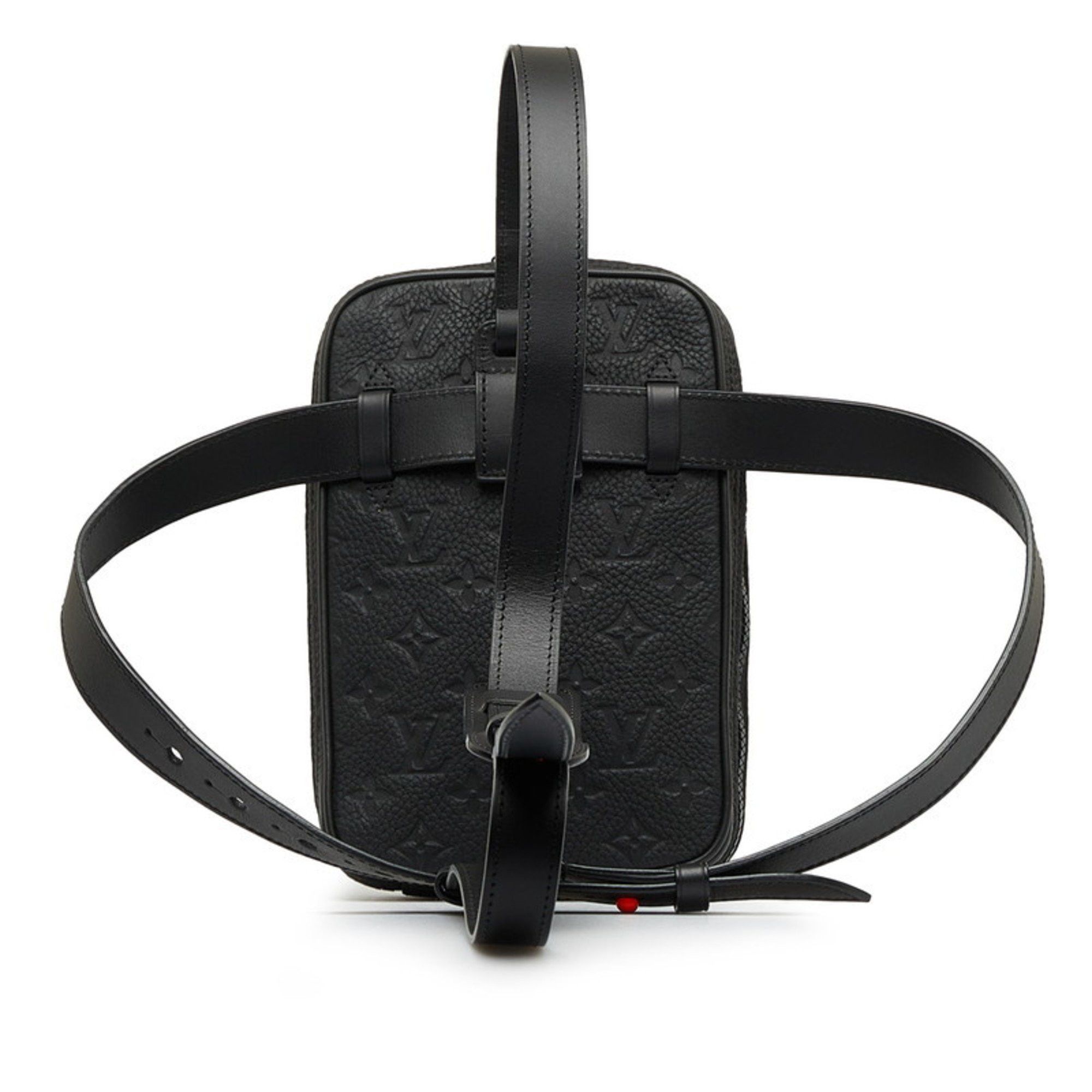 Louis Vuitton Louis Vuitton Monogram Taurillon Utility Side Bag Shoulder Body M53298 Noir Black Leather Men's LOUIS VUITTON Size ONE SIZE - 3 Thumbnail