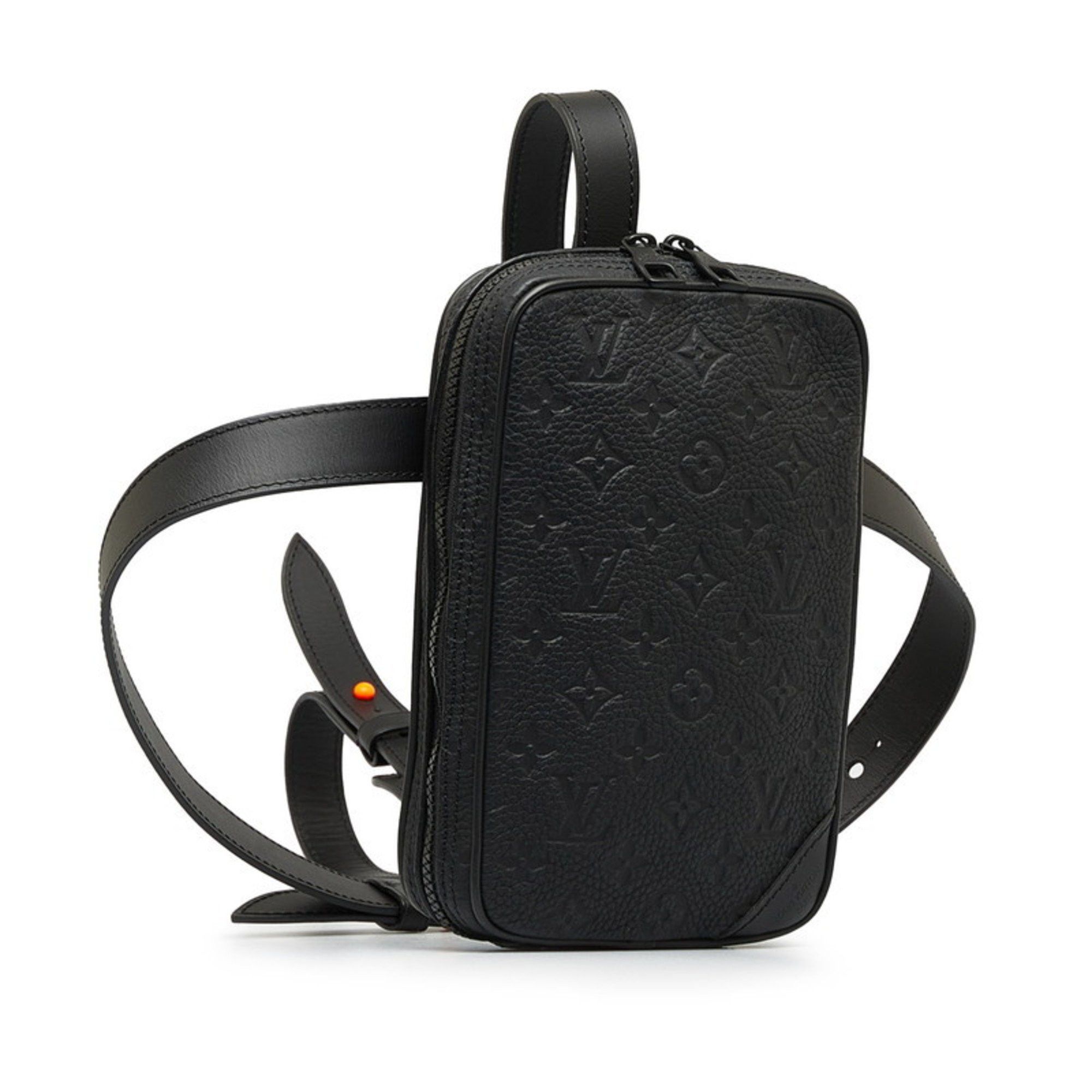 Louis Vuitton Louis Vuitton Monogram Taurillon Utility Side Bag Shoulder Body M53298 Noir Black Leather Men's LOUIS VUITTON Size ONE SIZE - 2 Thumbnail