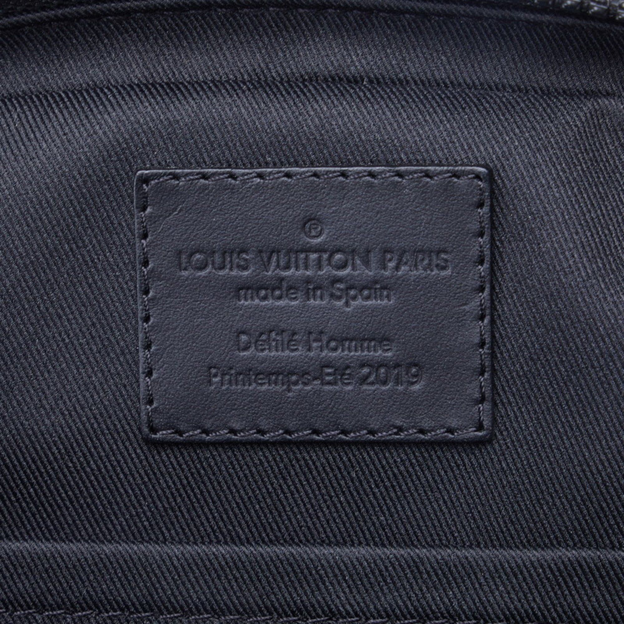 Louis Vuitton Louis Vuitton Monogram Taurillon Utility Side Bag Shoulder Body M53298 Noir Black Leather Men's LOUIS VUITTON Size ONE SIZE - 10 Thumbnail