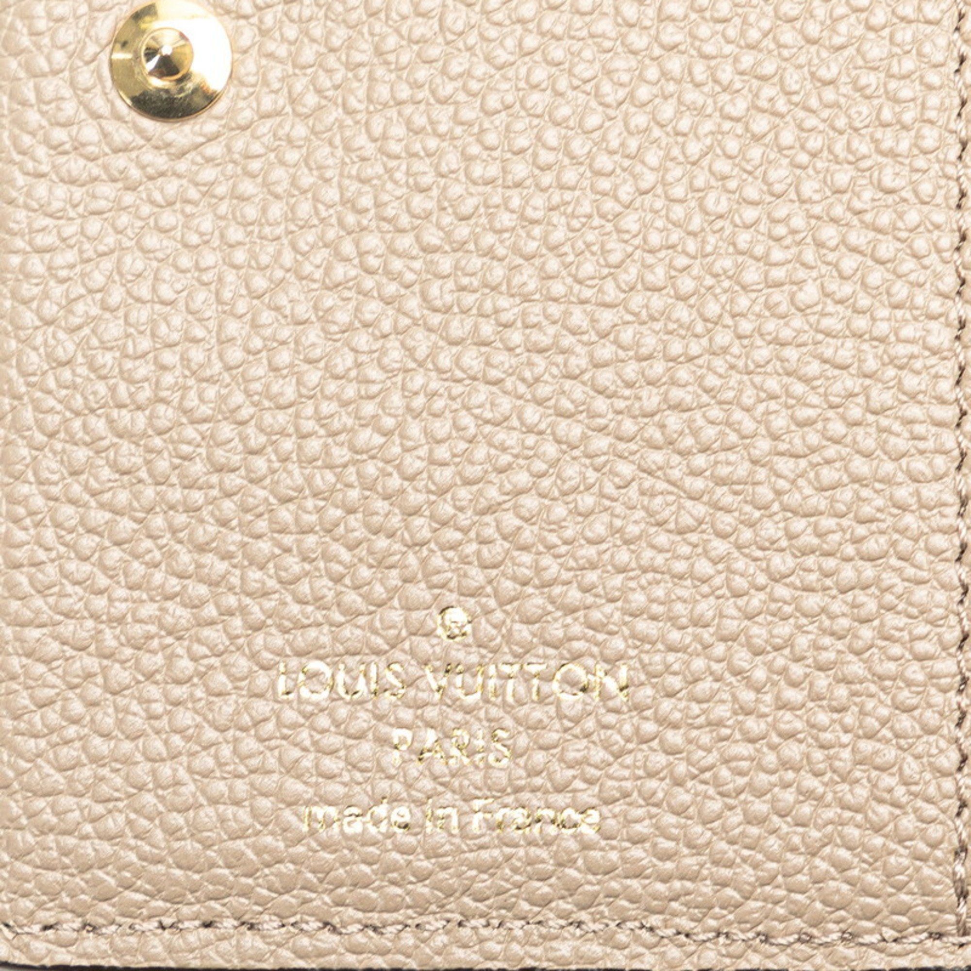 Louis Vuitton Louis Vuitton Monogram Empreinte Portefeuille Q Bi-fold Wallet M80152 Tourterelle Beige Leather Women's LOUIS VUITTON Size ONE SIZE - 6 Thumbnail