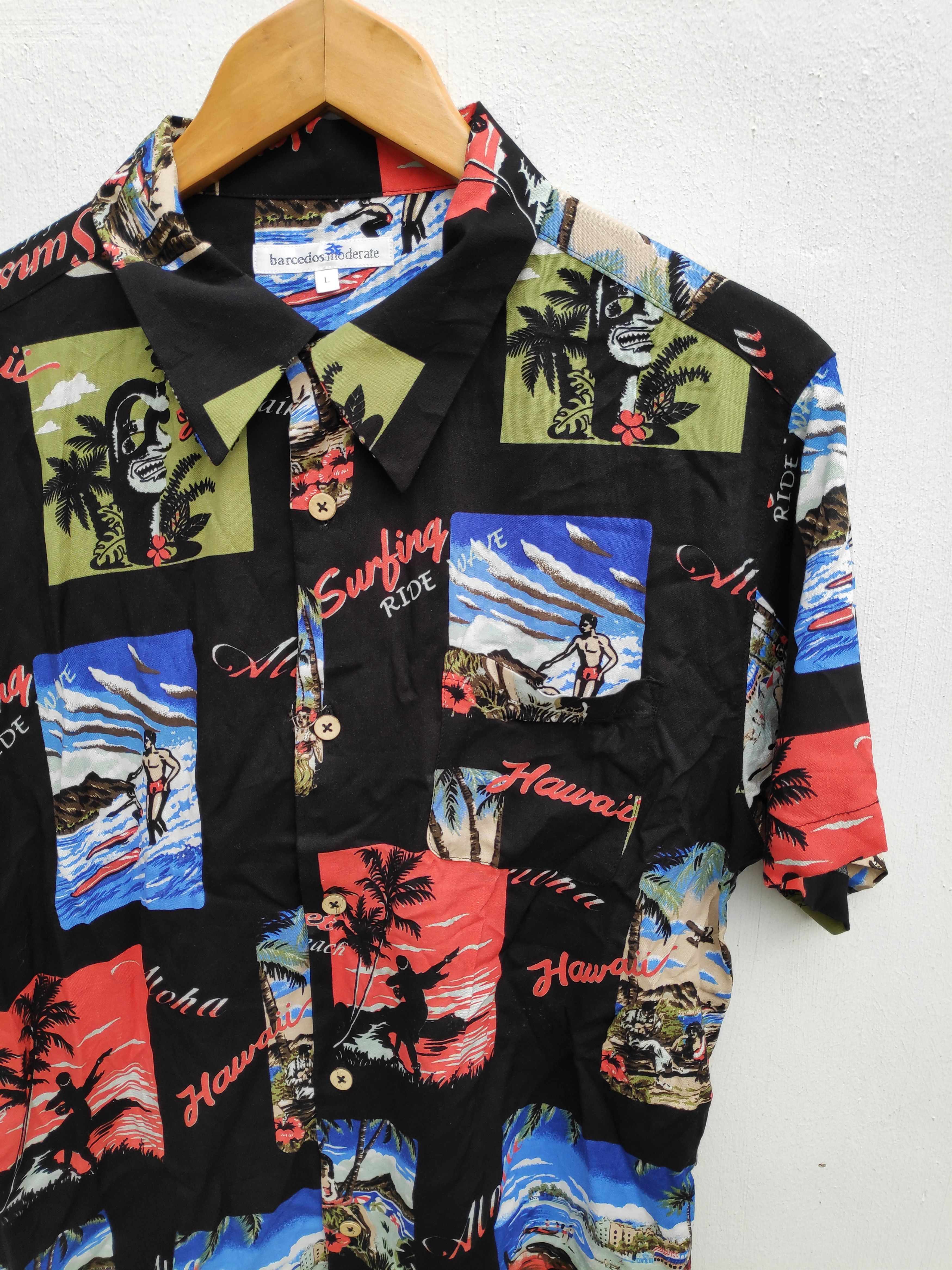Japanese Brand Barcedos Moderate Shirt Large Aloha Paradise 100% Rayon Size US L / EU 52-54 / 3 - 3 Thumbnail