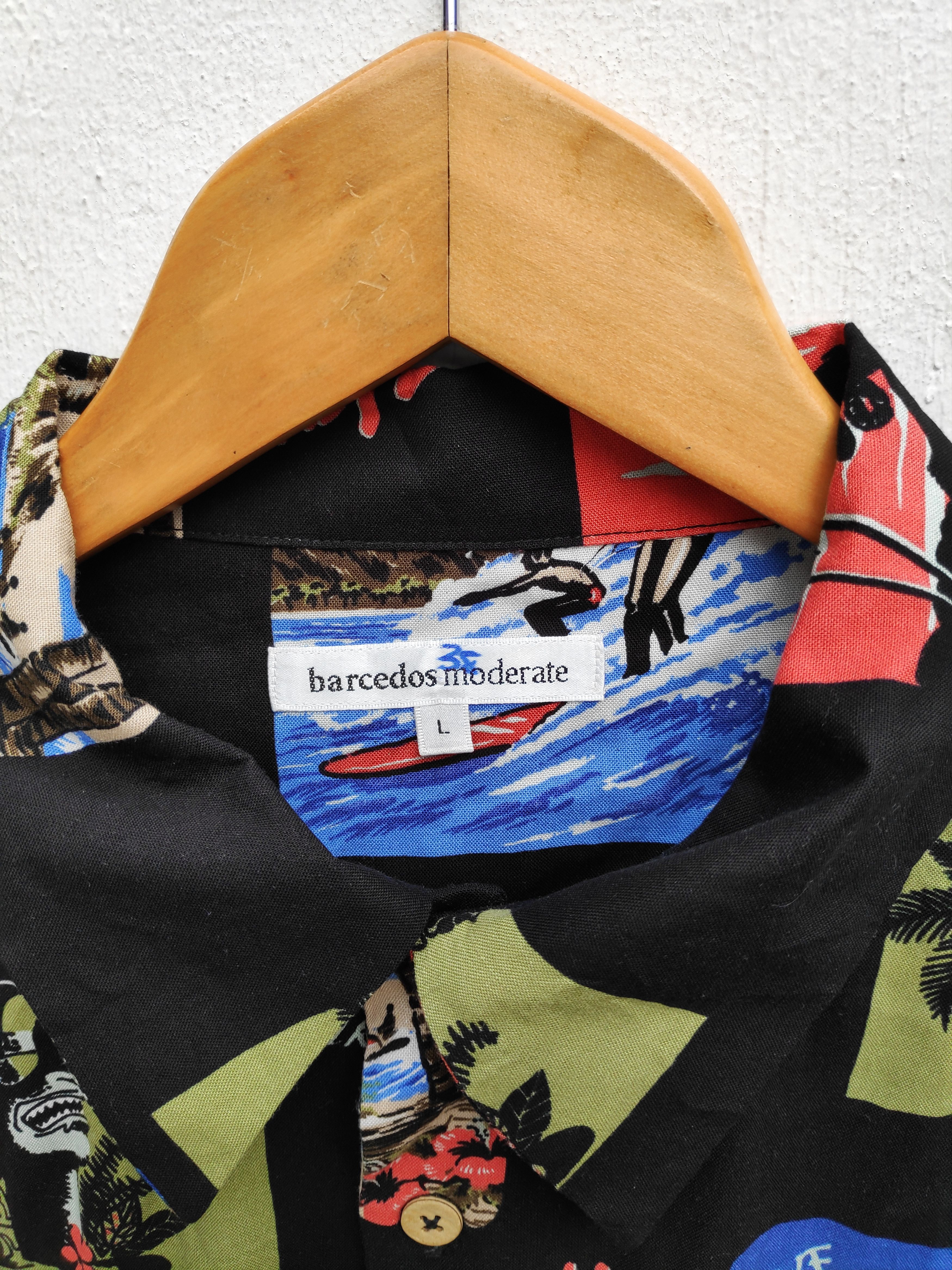Japanese Brand Barcedos Moderate Shirt Large Aloha Paradise 100% Rayon Size US L / EU 52-54 / 3 - 4 Thumbnail