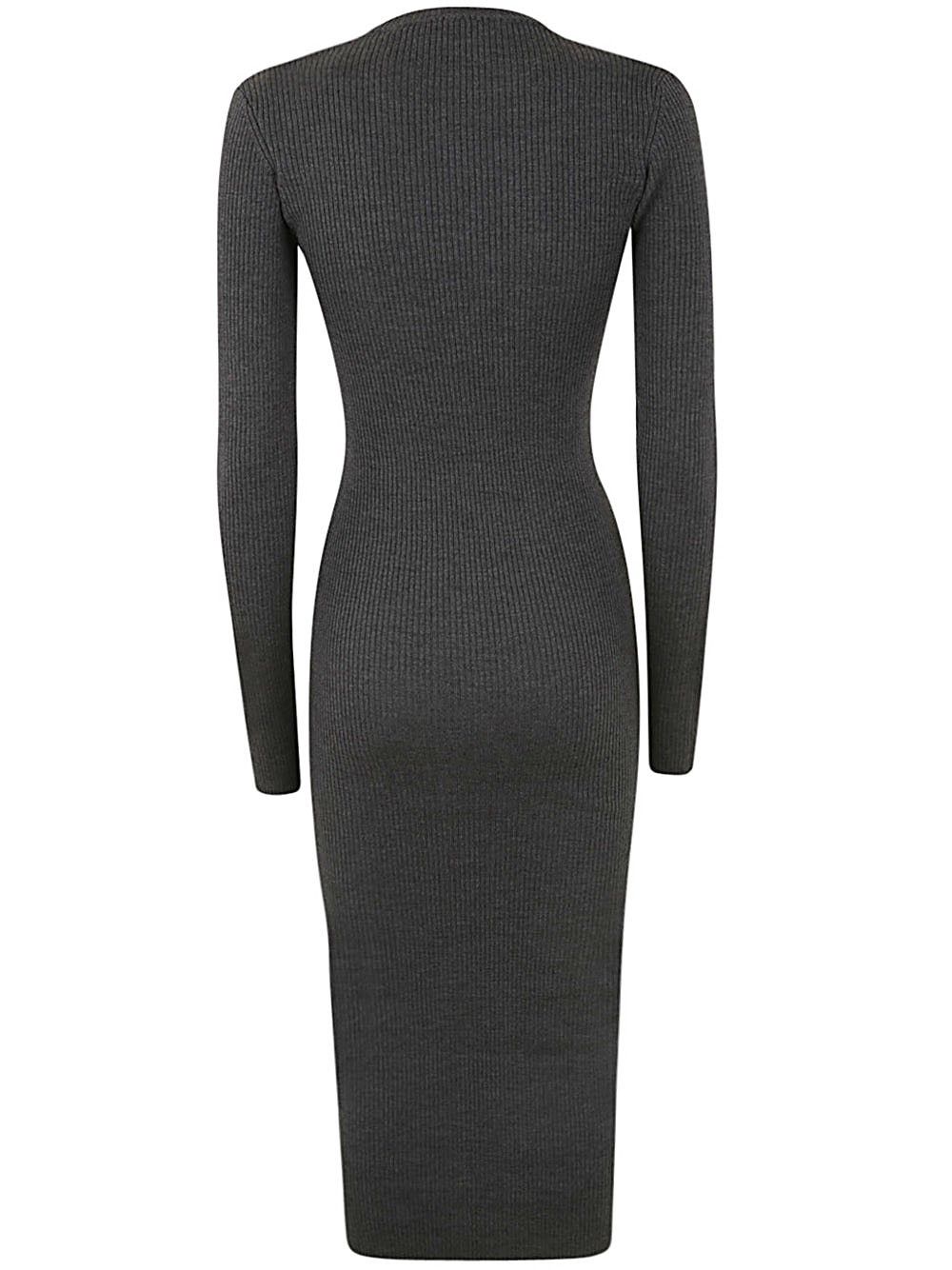WARDROBE.NYC RIBBED LONG SLEEVE DRESS Size XS / US 0-2 / IT 36-38 - 2 Thumbnail