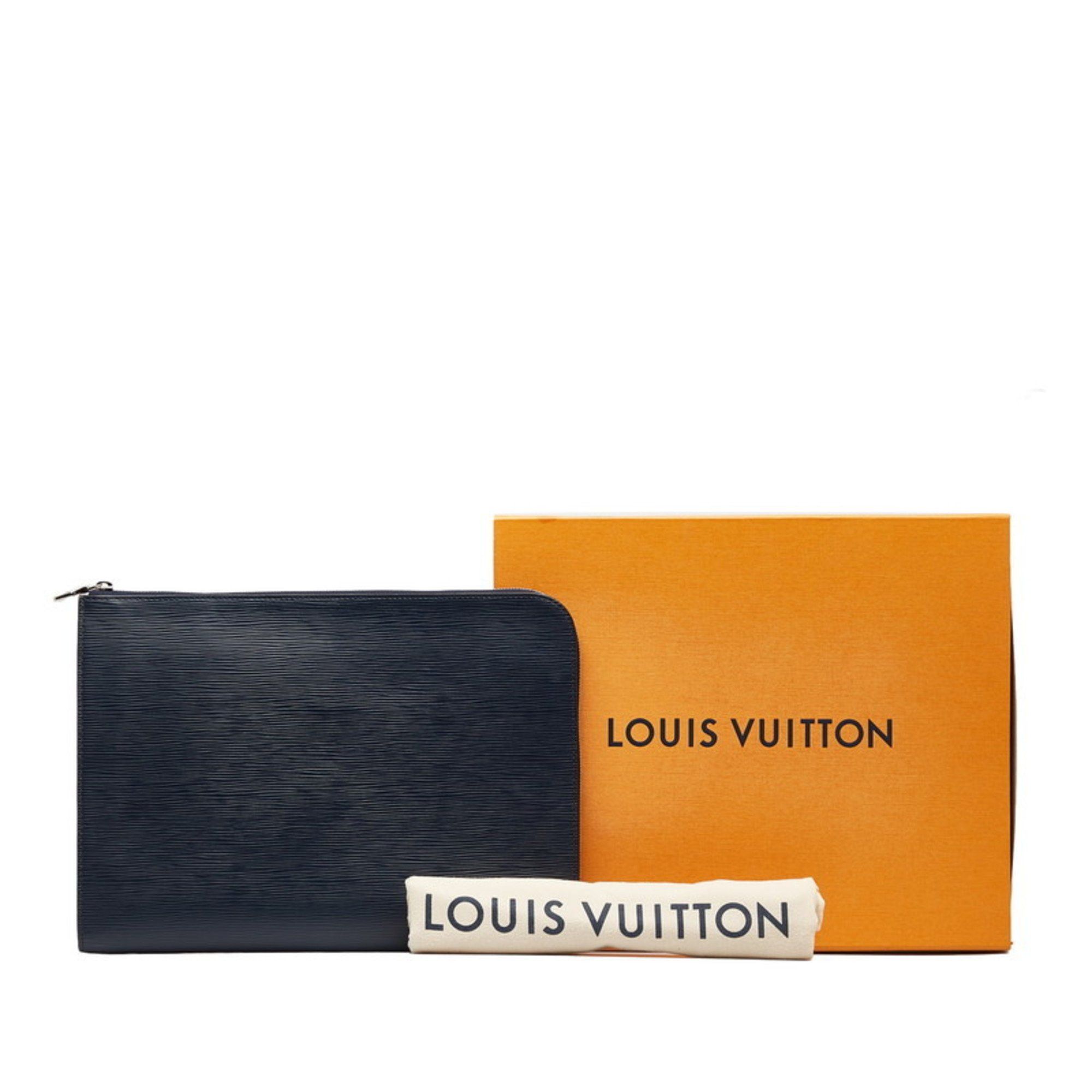 Louis Vuitton Louis Vuitton Epi Pochette Jour GM Clutch Bag Second M64154 Blue Marine Navy Leather Men's LOUIS VUITTON Size ONE SIZE - 9 Thumbnail