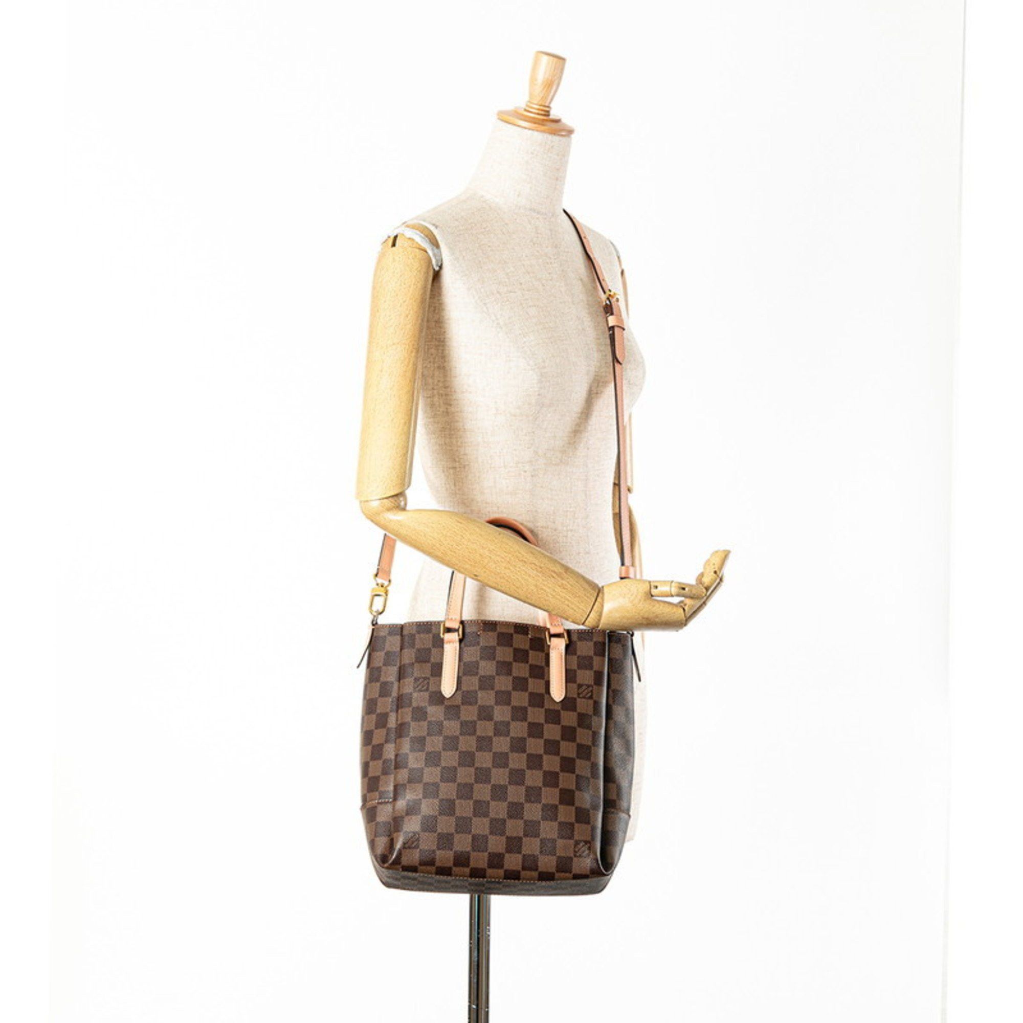 Louis Vuitton Louis Vuitton Damier Belmont BB Tote Bag Shoulder N60297 Brown Pink PVC Leather Women's LOUIS VUITTON Size ONE SIZE - 9 Thumbnail