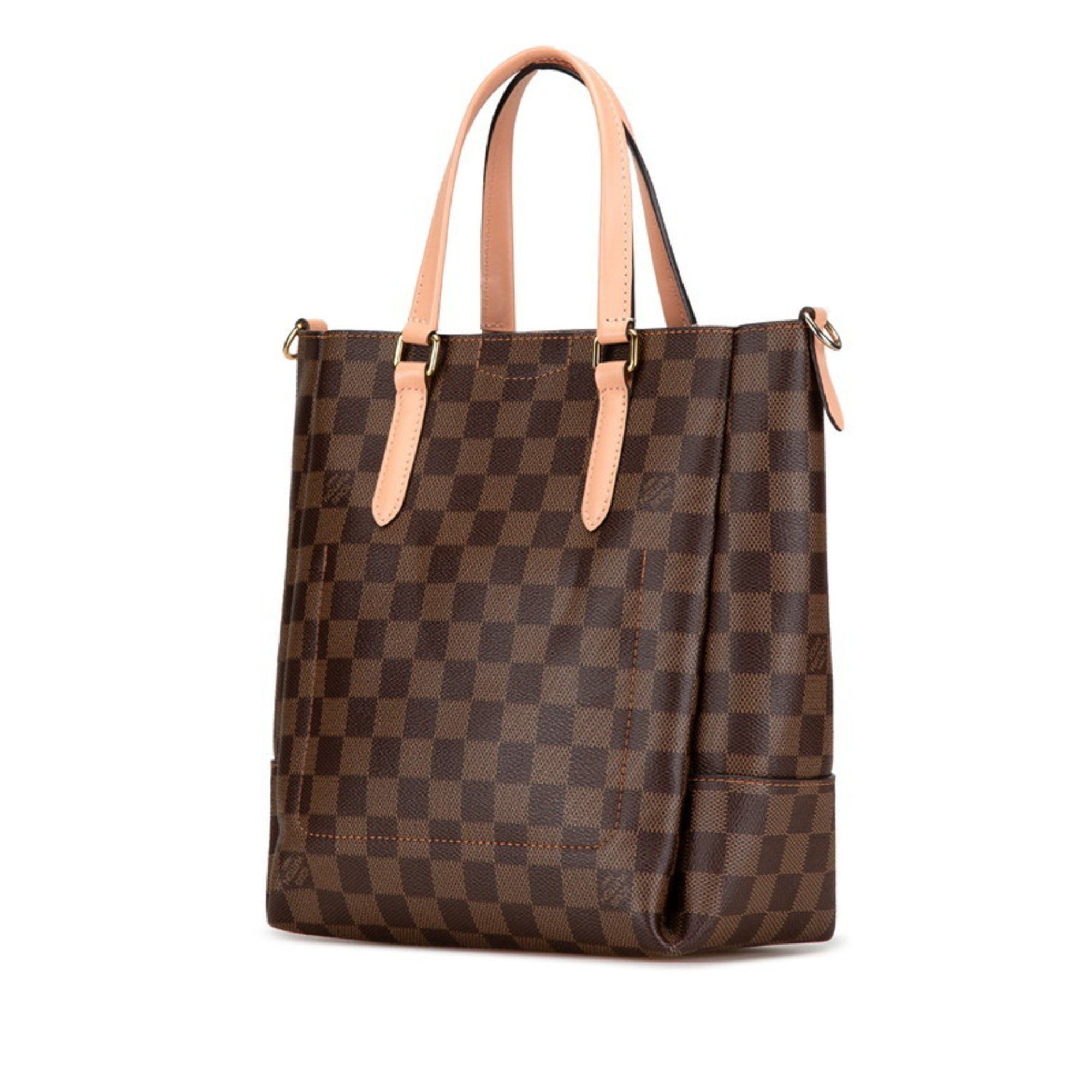Louis Vuitton Louis Vuitton Damier Belmont BB Tote Bag Shoulder N60297 Brown Pink PVC Leather Women's LOUIS VUITTON Size ONE SIZE - 2 Thumbnail