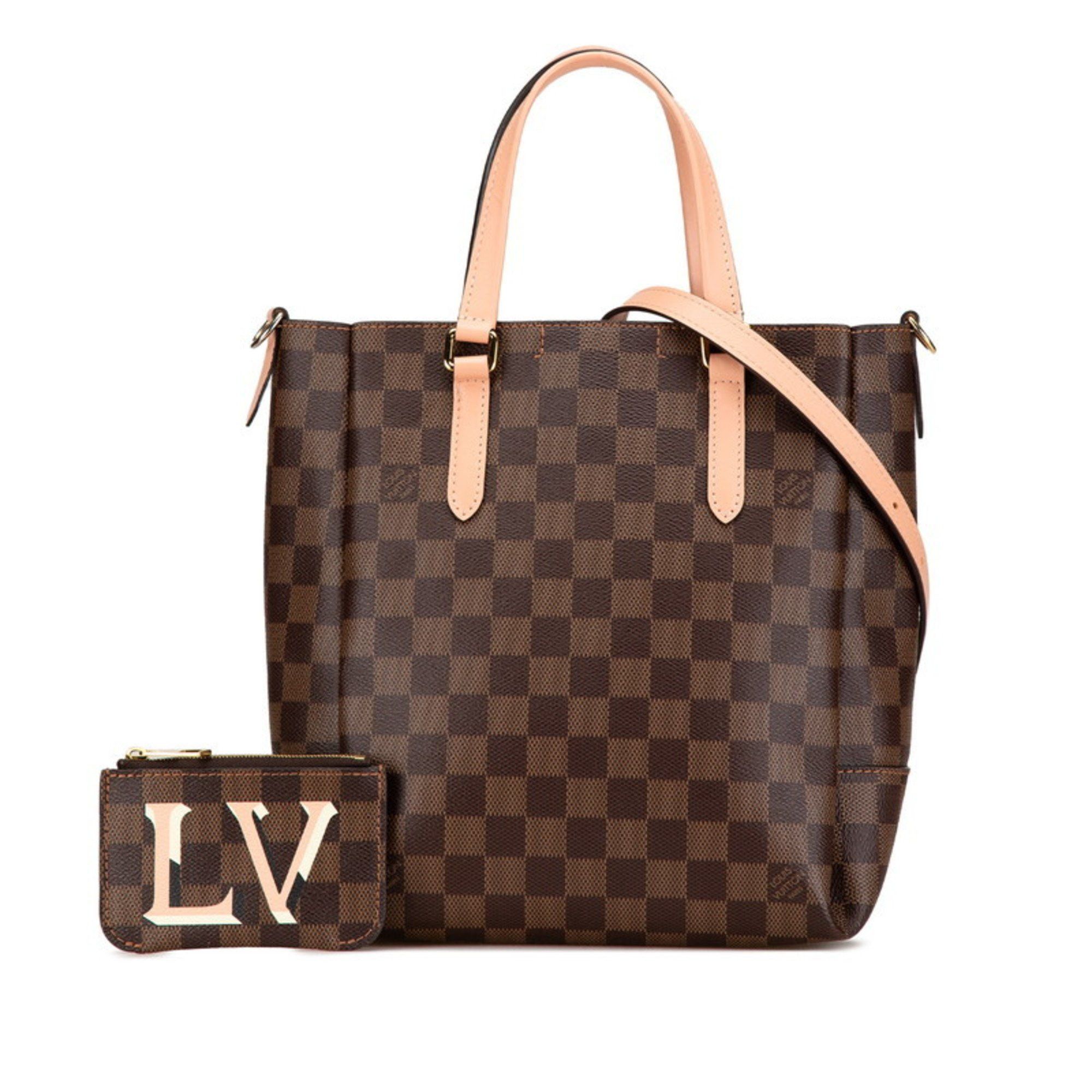 Louis Vuitton Louis Vuitton Damier Belmont BB Tote Bag Shoulder N60297 Brown Pink PVC Leather Women's LOUIS VUITTON Size ONE SIZE - 7 Thumbnail