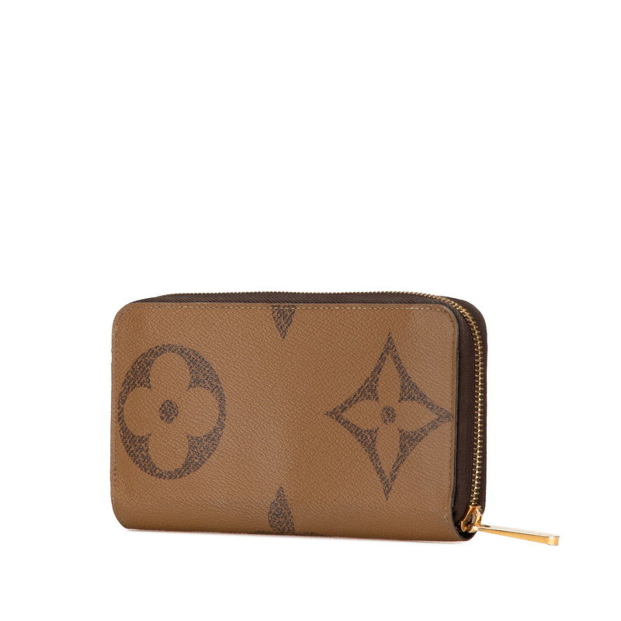 Louis Vuitton Louis Vuitton Monogram Giant Reverse Zippy Wallet Round Long M69353 Brown PVC Leather Women's LOUIS VUITTON Size ONE SIZE - 2 Thumbnail