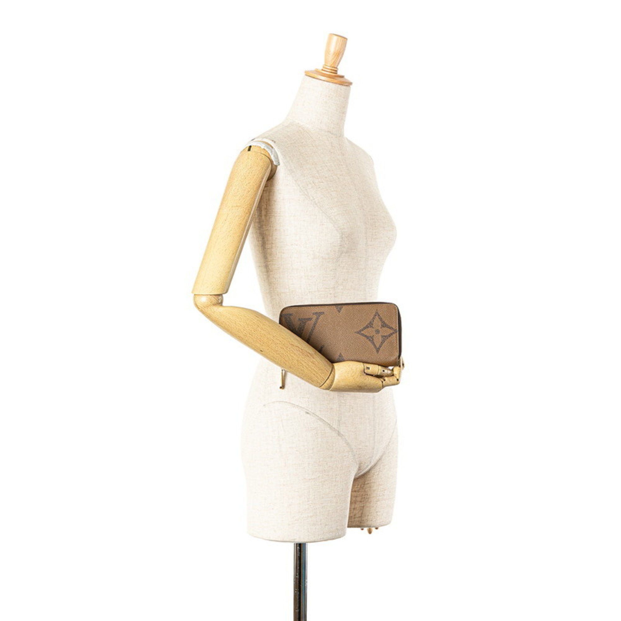 Louis Vuitton Louis Vuitton Monogram Giant Reverse Zippy Wallet Round Long M69353 Brown PVC Leather Women's LOUIS VUITTON Size ONE SIZE - 8 Thumbnail