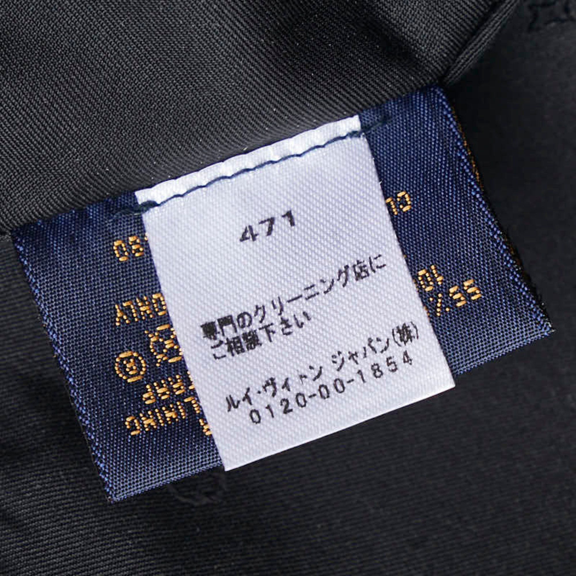 Louis Vuitton Louis Vuitton Monogram Shadow Cap Size: 58 M76580 Black Leather Cotton Men's LOUIS VUITTON Size ONE SIZE - 8 Thumbnail