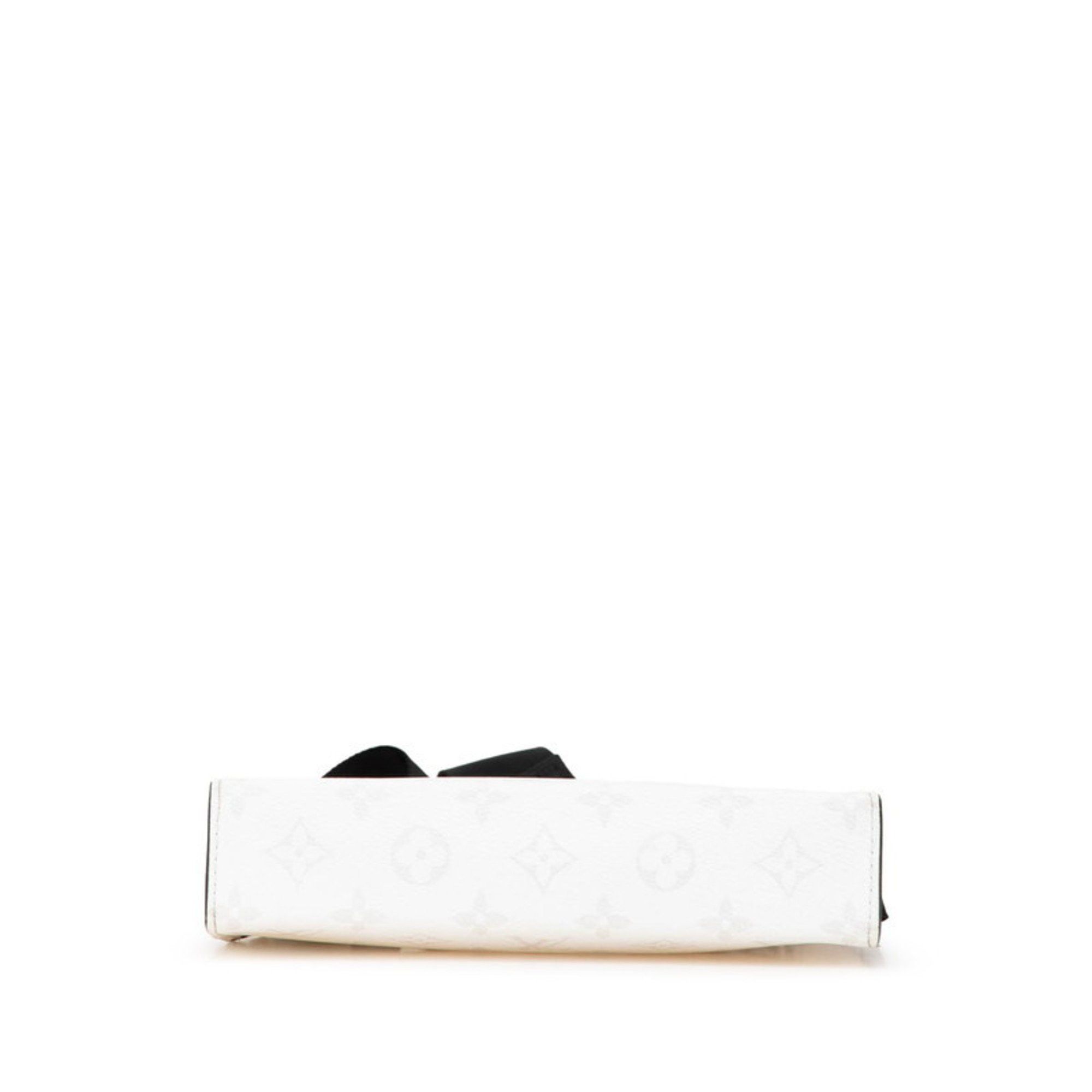 Louis Vuitton Louis Vuitton Taigarama Gaston Wearable Wallet Shoulder Bag M30935 Bron White PVC Leather Men's LOUIS VUITTON Size ONE SIZE - 4 Thumbnail