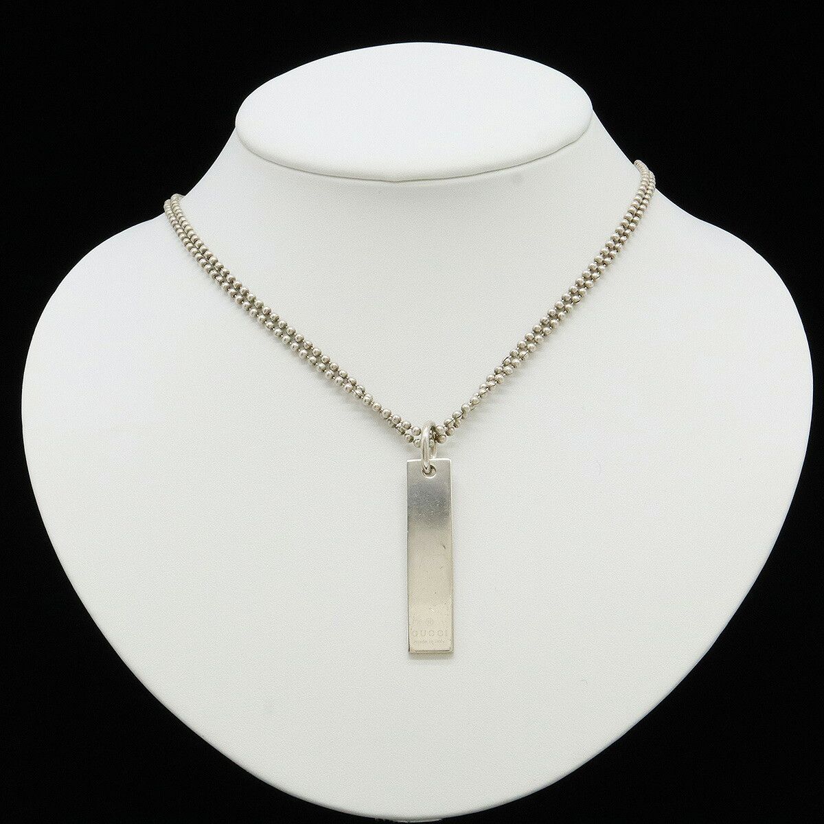 Gucci Gucci Gucci Double Chain Silver Necklace Metal Necklace Size ONE SIZE - 6 Thumbnail