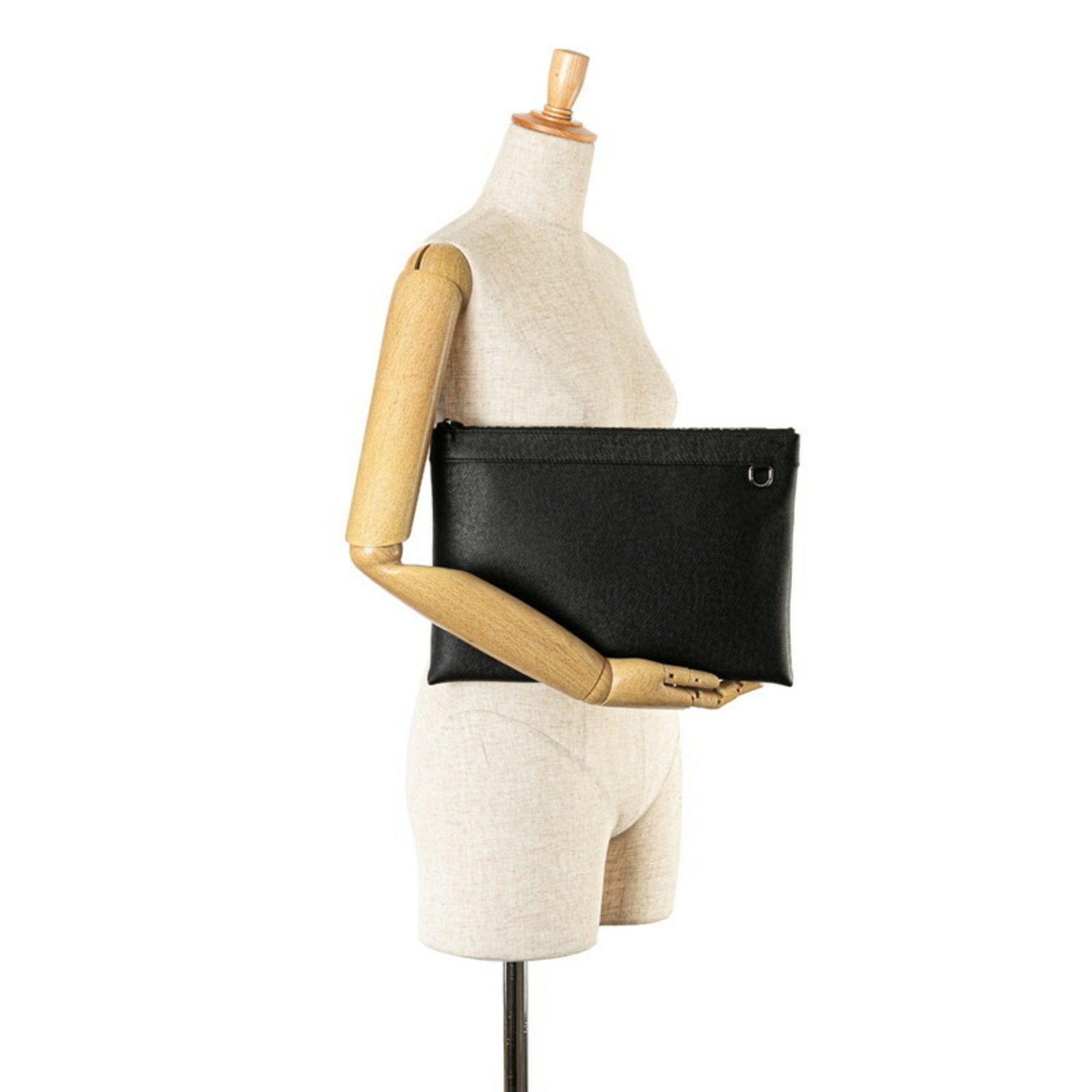 Louis Vuitton Louis Vuitton Taiga Pochette Apollo Clutch Bag Second M30086 Noir Black Leather Men's LOUIS VUITTON Size ONE SIZE - 8 Thumbnail