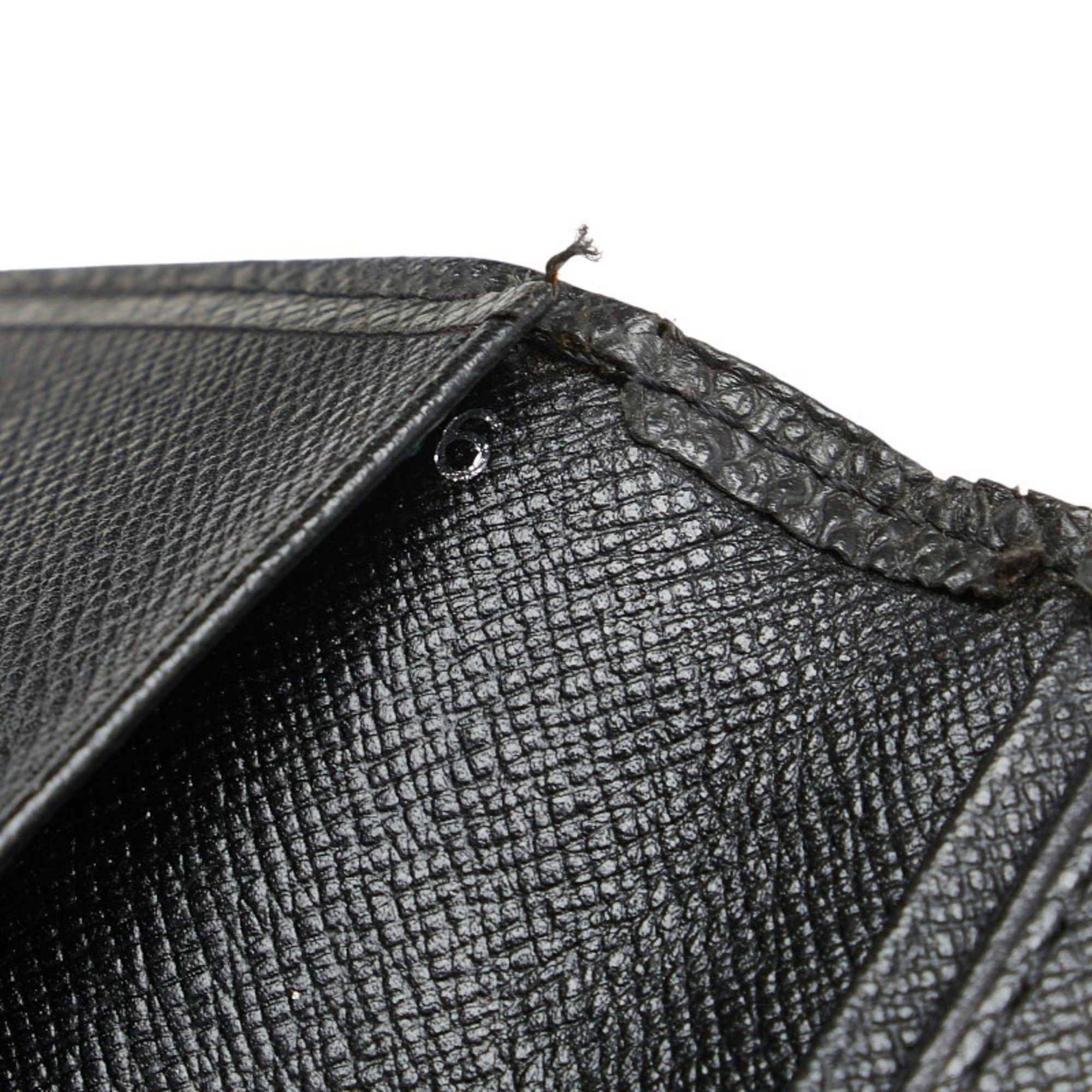 Louis Vuitton Louis Vuitton Taiga Porte-Valeur Carte Credit Bi-fold Wallet M30392 Black Leather Men's LOUIS VUITTON Size ONE SIZE - 4 Thumbnail