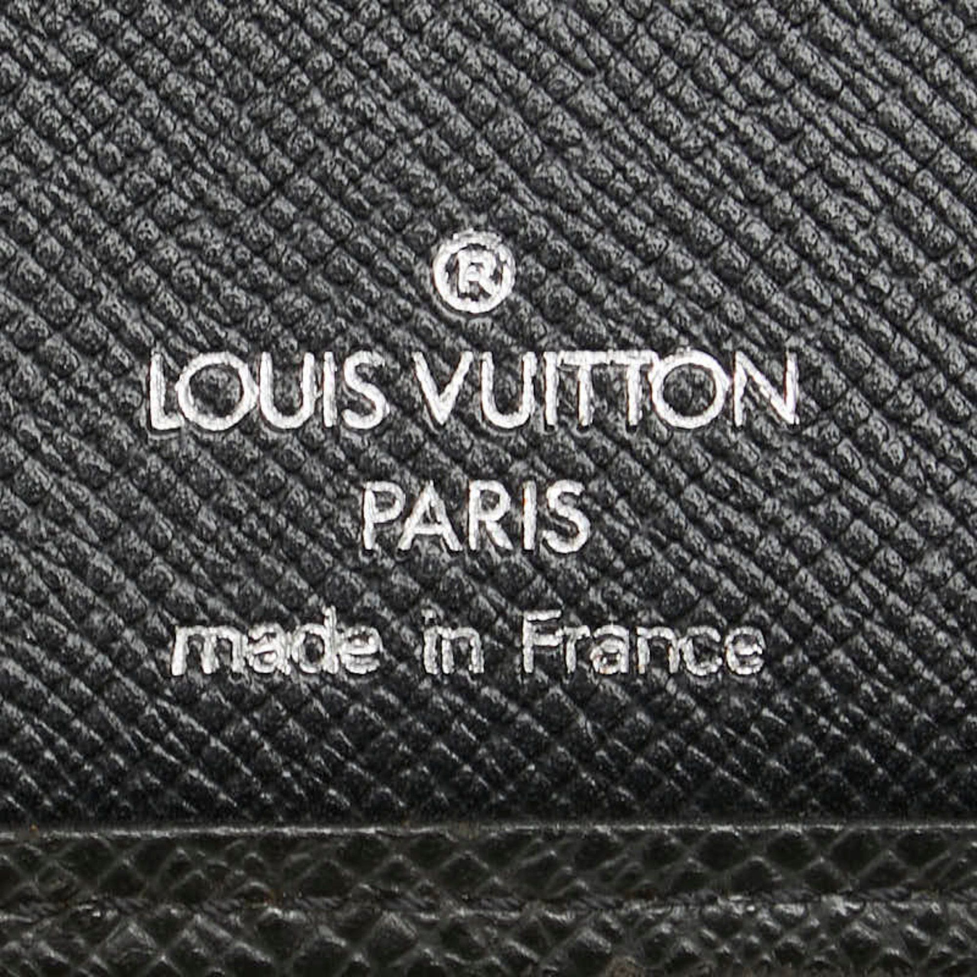 Louis Vuitton Louis Vuitton Taiga Porte-Valeur Carte Credit Bi-fold Wallet M30392 Black Leather Men's LOUIS VUITTON Size ONE SIZE - 7 Thumbnail