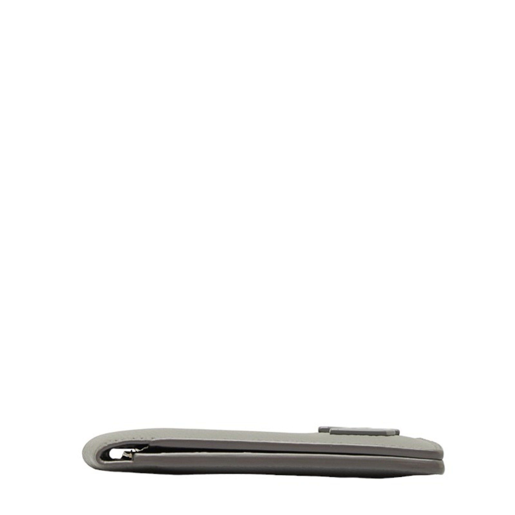 Louis Vuitton Louis Vuitton Aerogram Portefeuille Multiple Card Case Bi-fold Wallet M81026 Grey Leather Men's LOUIS VUITTON Size ONE SIZE - 4 Thumbnail